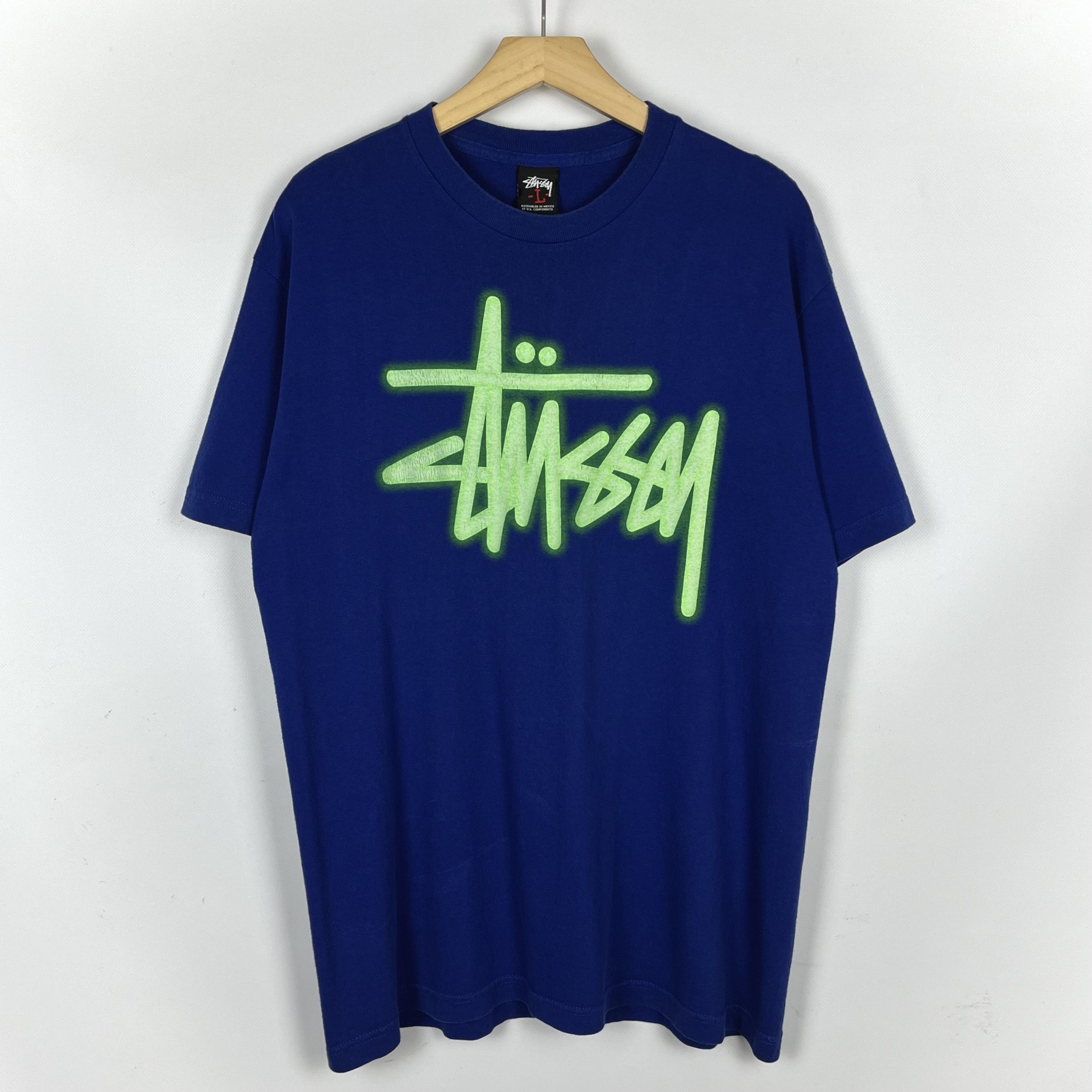 Stussy Vintage Stussy Acid Neon Graffiti Big Logo T Shirt 2000’s Size US L / EU 52-54 / 3 - 1 Thumbnail