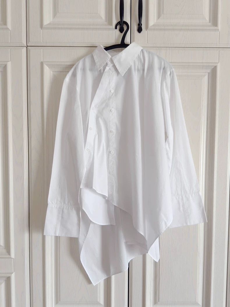 Yohji Yamamoto Yohji Yamamoto Asymmetrical shirt 2505-Nextarrow Size US M / EU 48-50 / 2 - 1 Thumbnail
