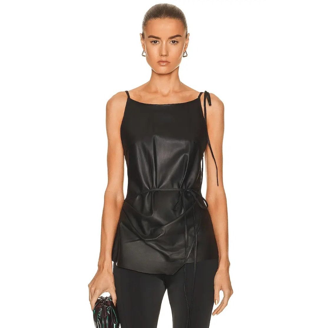 Acne Studios $1250 Acne Studios Sleeveless Leather Blouse Size S / US 4 / IT 40 - 2 Thumbnail