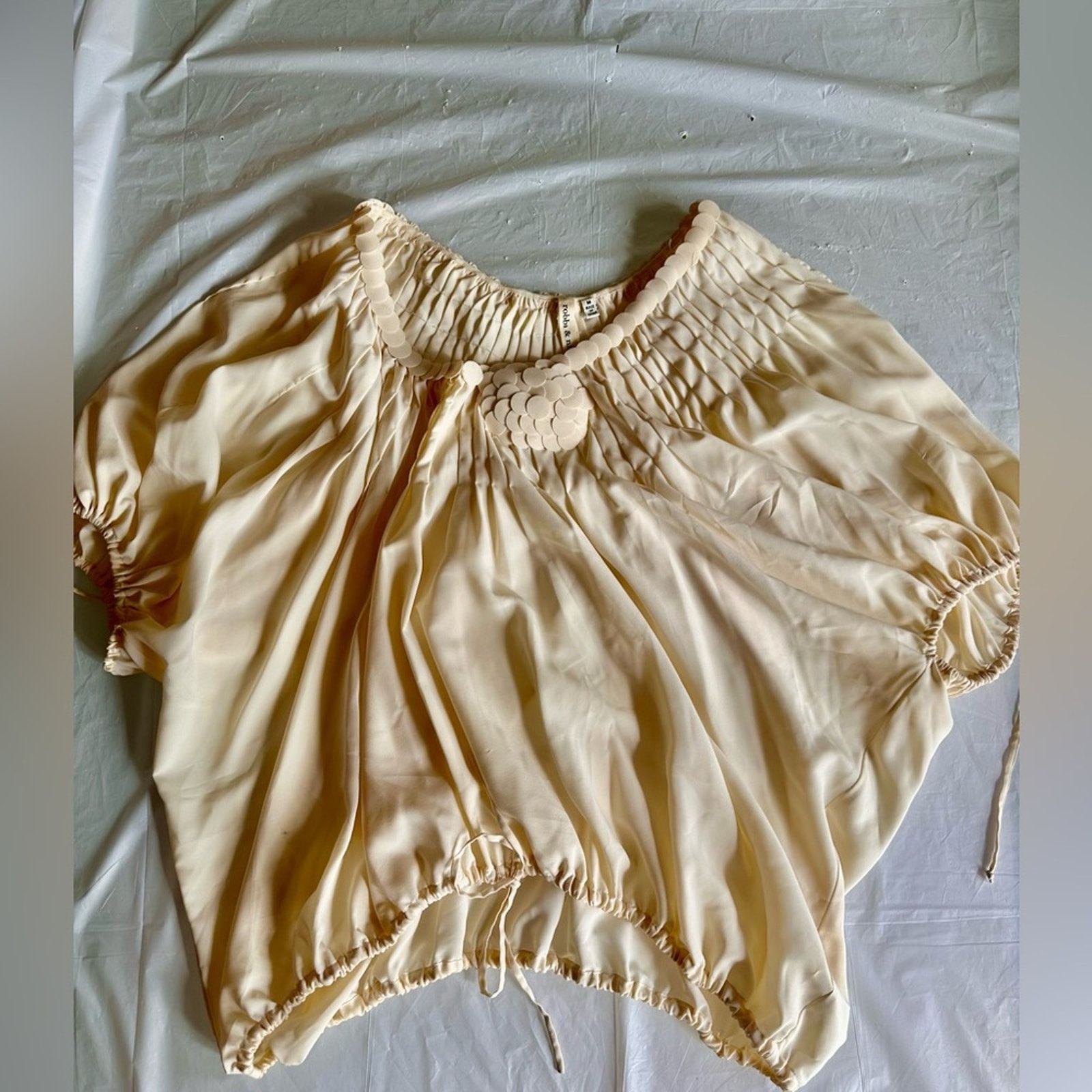 & Other Stories Robbie & Nikki Cream Peasant Blouse M Size M / US 6-8 / IT 42-44 - 1 Thumbnail