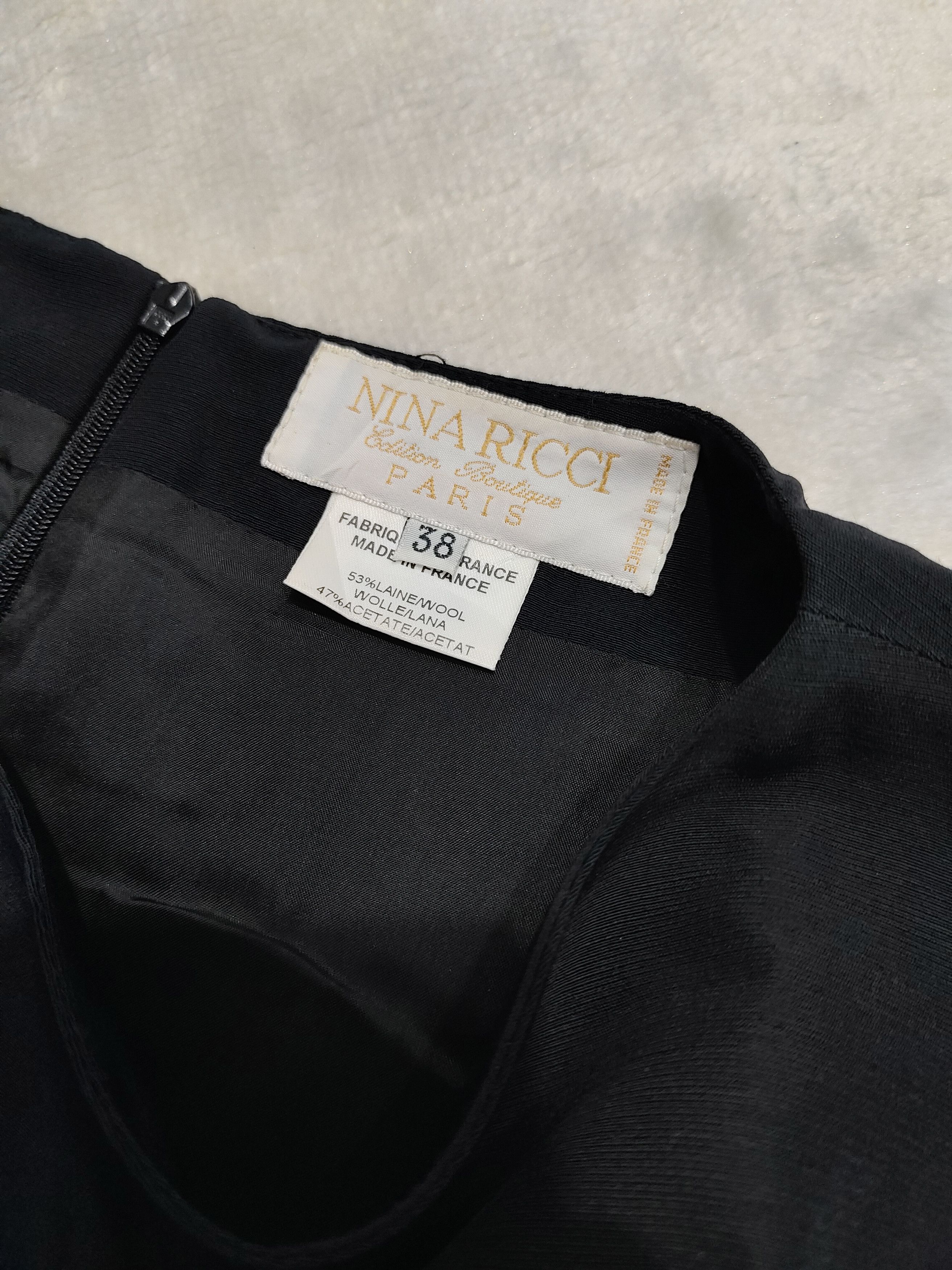 Nina Ricci 80s Nina Ricci Paris- Archive Structured Midi Dress Size S / US 4 / IT 40 - 5 Thumbnail