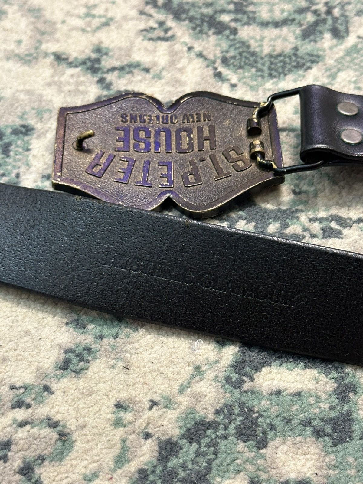 Hysteric Glamour 1990 - Hysteric Glamour 37 Buckle Solid Leather Belt Size ONE SIZE - 8 Thumbnail