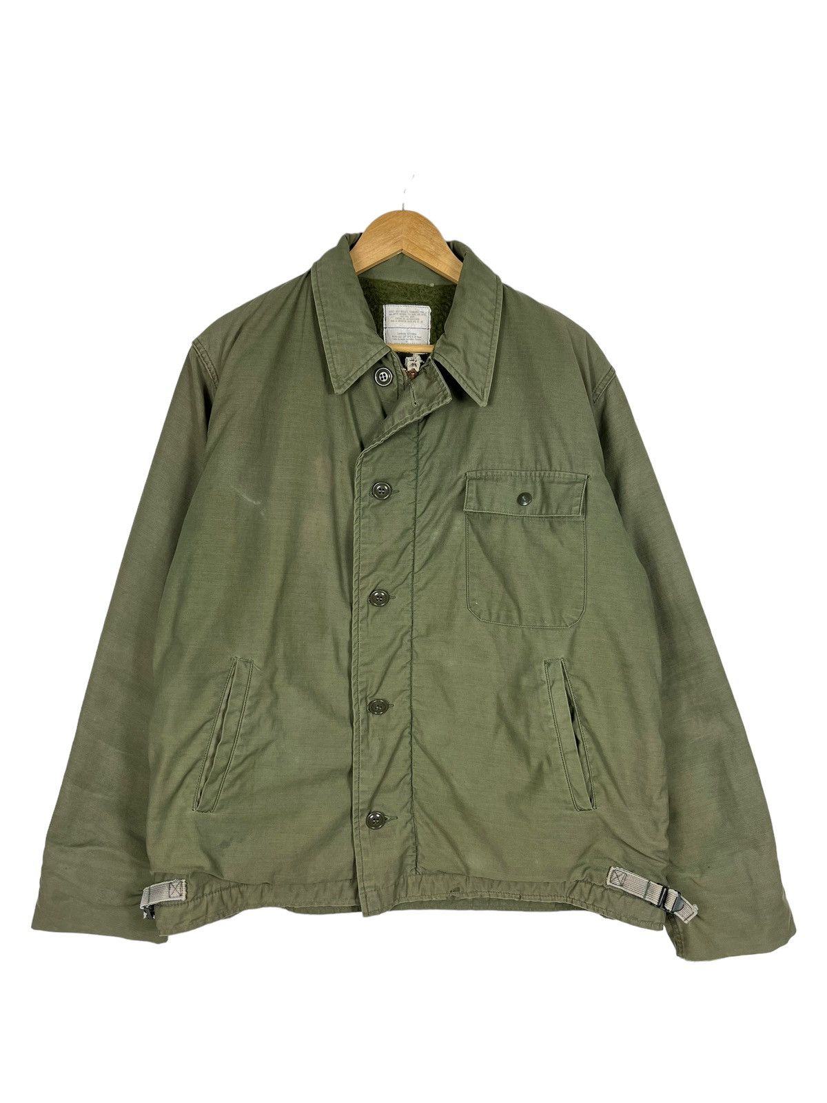 Vintage 🔥TRUE VINTAGE MILITARY NAVEDTRA N-1 DECK JACKET MADE IN USA Size US L / EU 52-54 / 3 - 5 Thumbnail