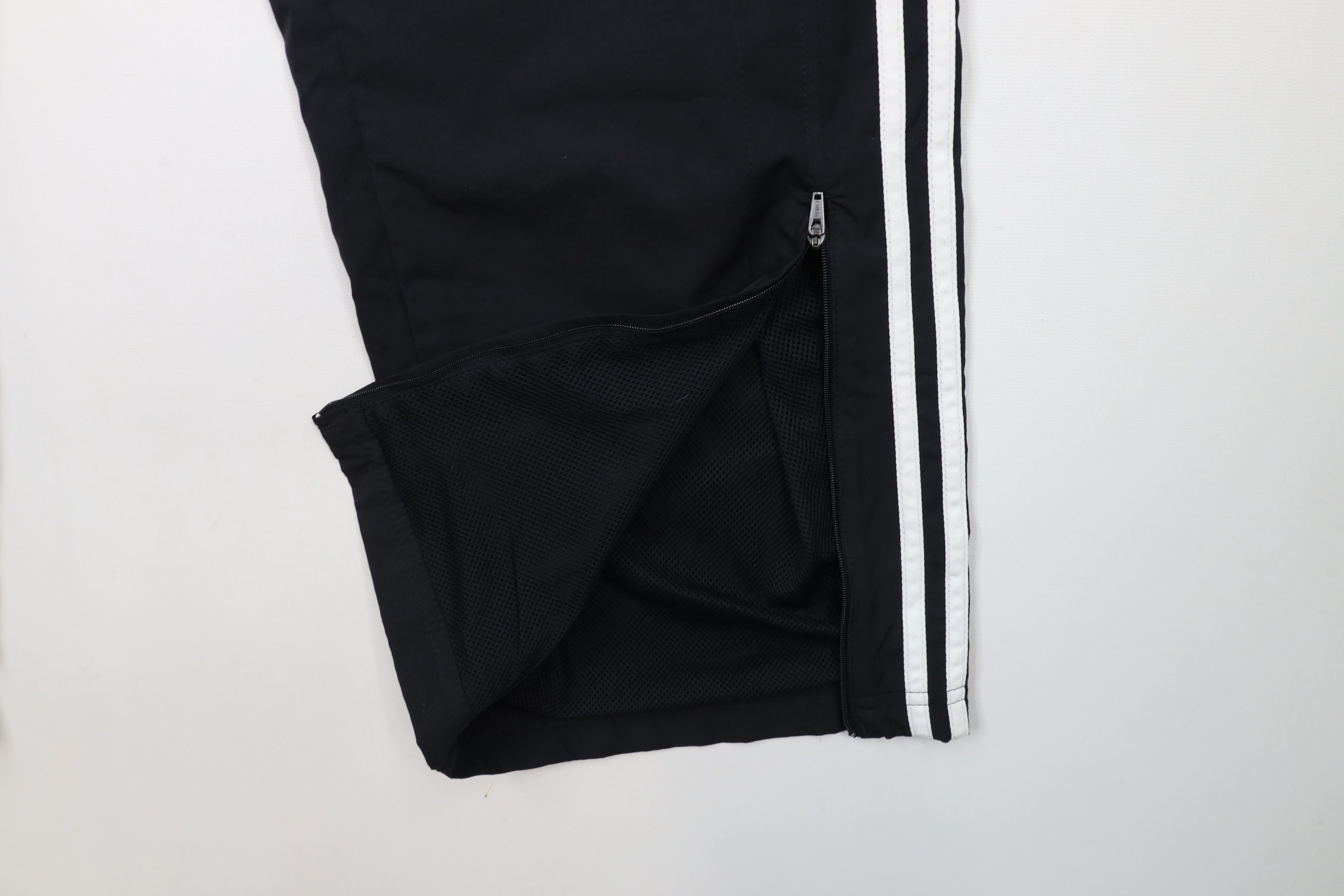 Adidas × Vintage Vintage Y2K Adidas Striped Lined Wide Leg Pants Black Size US 34 / EU 50 - 5 Thumbnail
