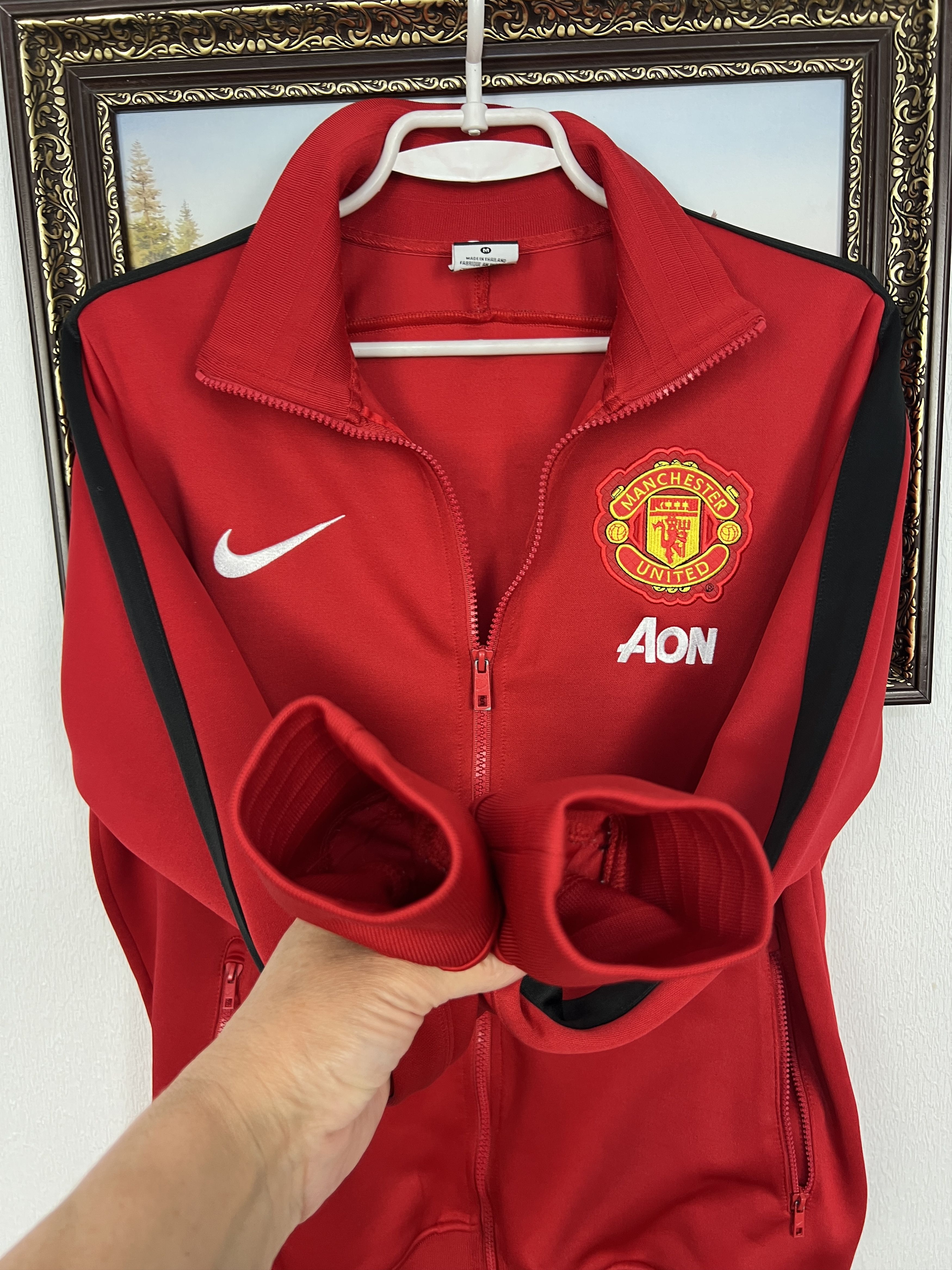 Nike Nike AON Manchester United Football Jacket Soccer Track Top Size US M / EU 48-50 / 2 - 5 Thumbnail