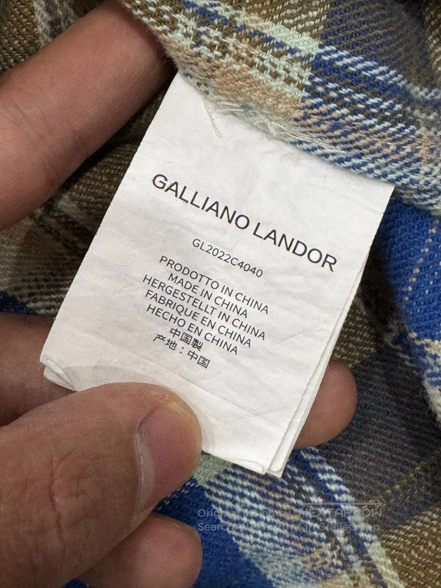 John Galliano Galliano Landor Plaid Distressed Shirt Jacket. Size US M / EU 48-50 / 2 - 8 Thumbnail