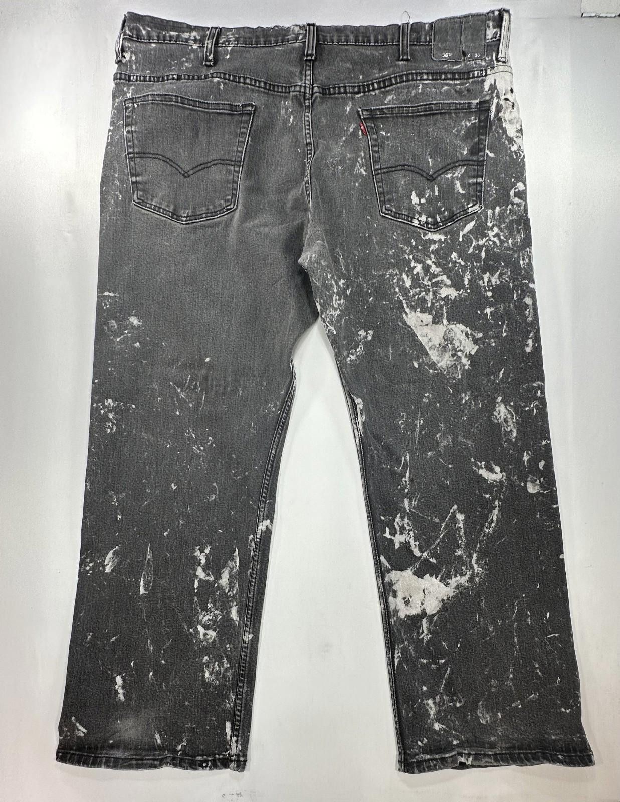 Levi's Levis Distressed Cotton Denim Jeans Gray Mens 42/30 Size US 42 / EU 58 - 2 Thumbnail
