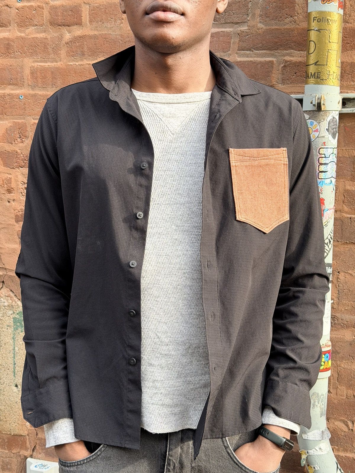 Other Button up pattch shirt Size US M / EU 48-50 / 2 - 2 Thumbnail