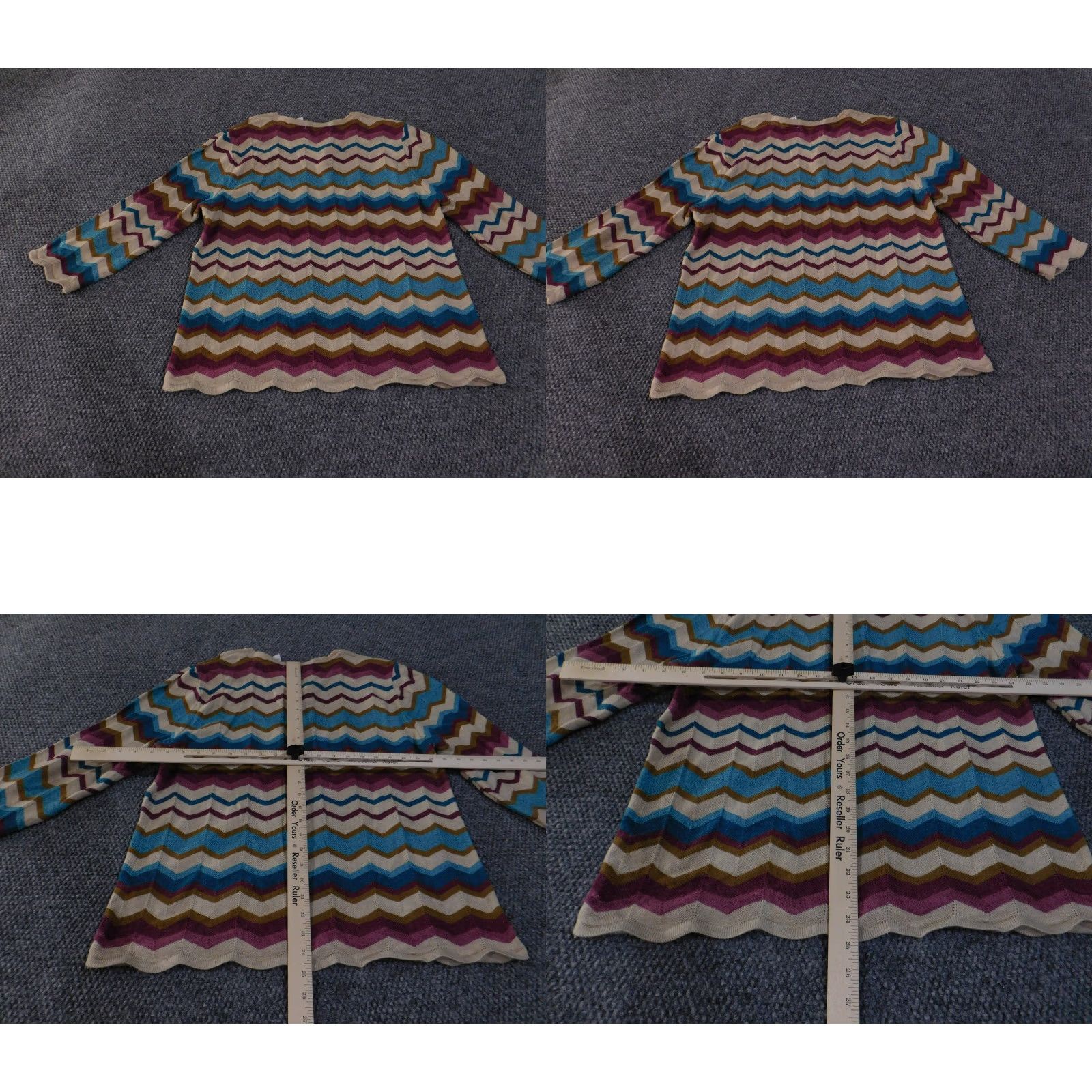 Vintage VINTAGE Alfred Dunner Sweater Womens Large Chevron Stripe Pullover Knit USA 90s Size L / US 10 / IT 46 - 8 Thumbnail