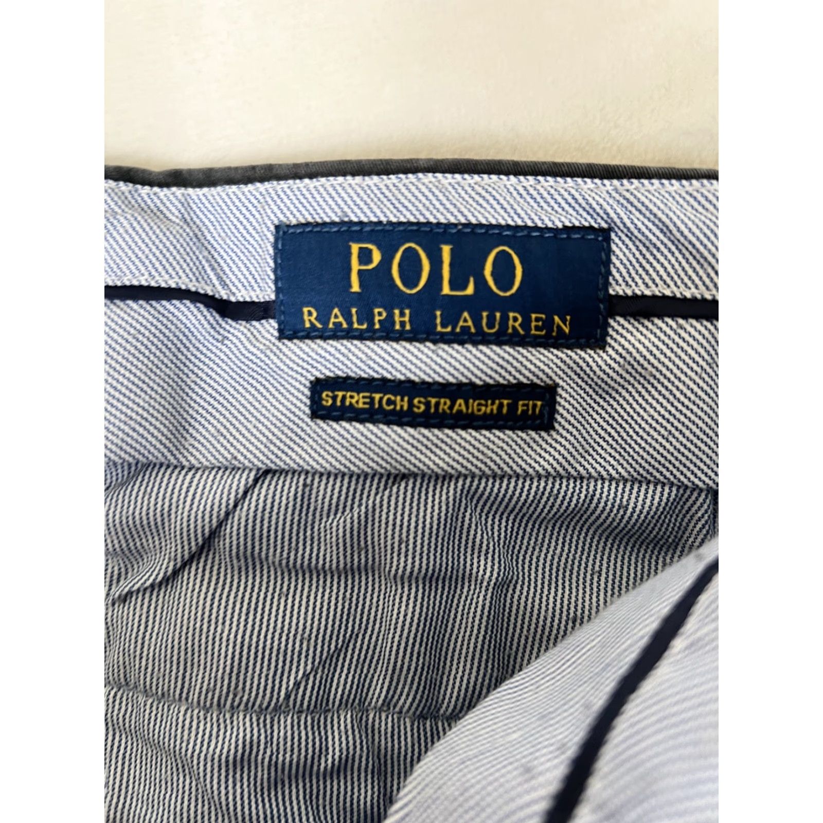 Polo Ralph Lauren Polo Ralph Lauren Pants Mens 32x28 Gray Chino Straight Fit Twill Stretch Regular Waist 32 Inseam 28 Button Logo Pockets Size US XS / EU 42 / 0 - 4 Thumbnail