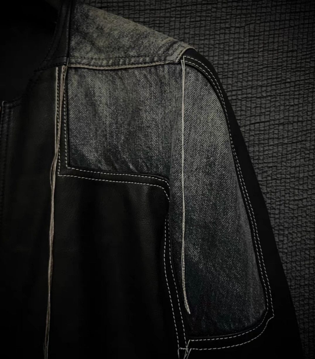 Rick Owens RickOwens19ss mainline fringed denim patchwork jacket Size US S / EU 44-46 / 1 - 5 Thumbnail
