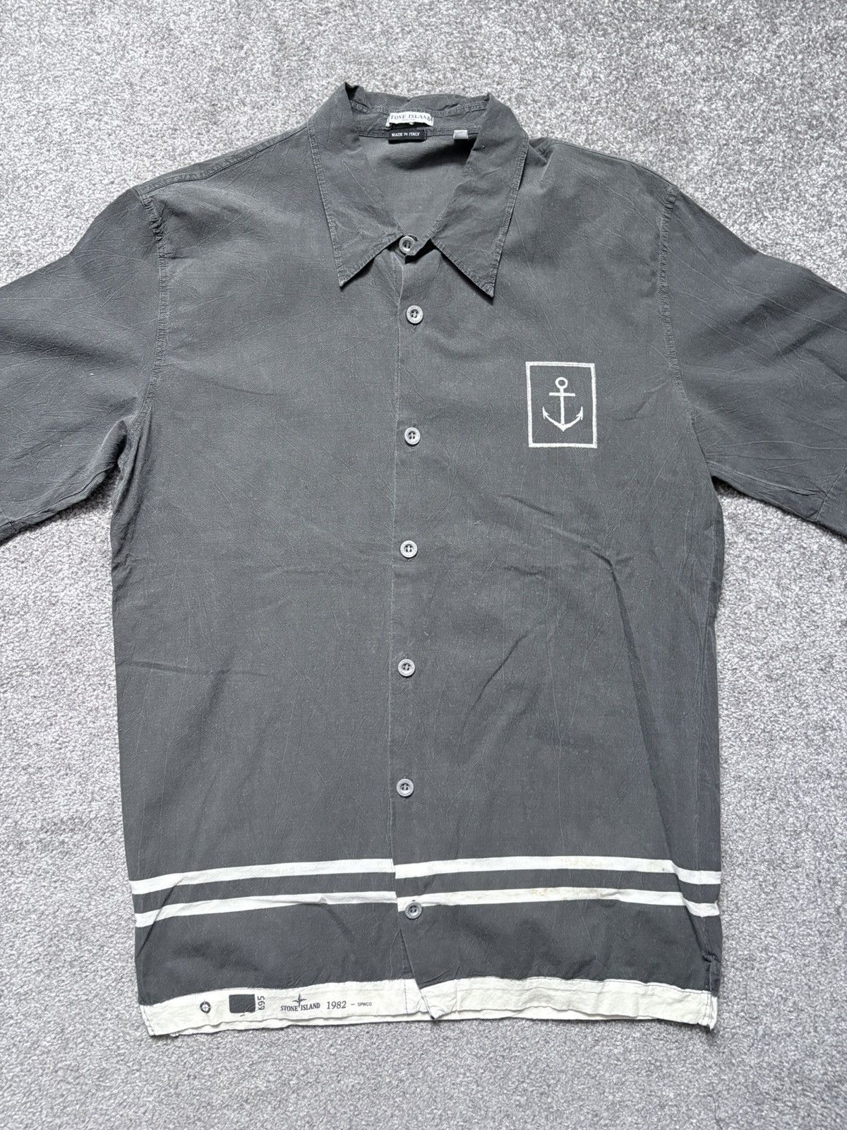 Stone Island Stone Island 2005 Marina Anchor Vintage Shirt Size US S / EU 44-46 / 1 - 1 Thumbnail