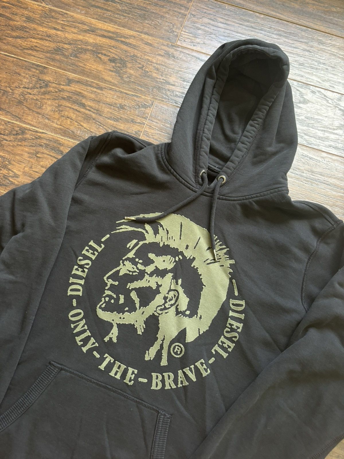 Diesel Diesel Only The Brave Black Hoodie Size US M / EU 48-50 / 2 - 2 Thumbnail