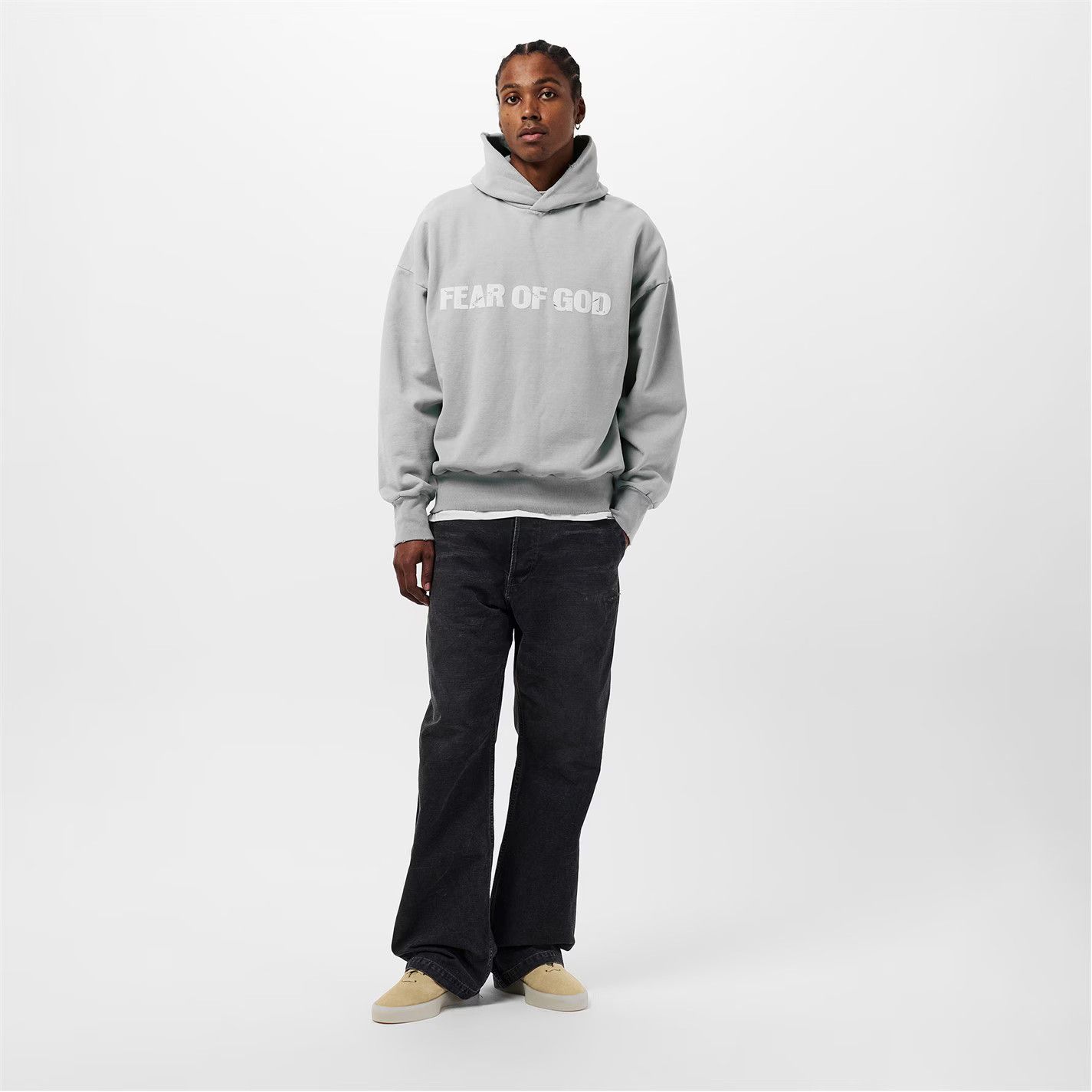 Fear of God o1g2r1mq0426 Heaven Pull Over Relaxed Fit Hoodie in Grey Size US S / EU 44-46 / 1 - 3 Thumbnail