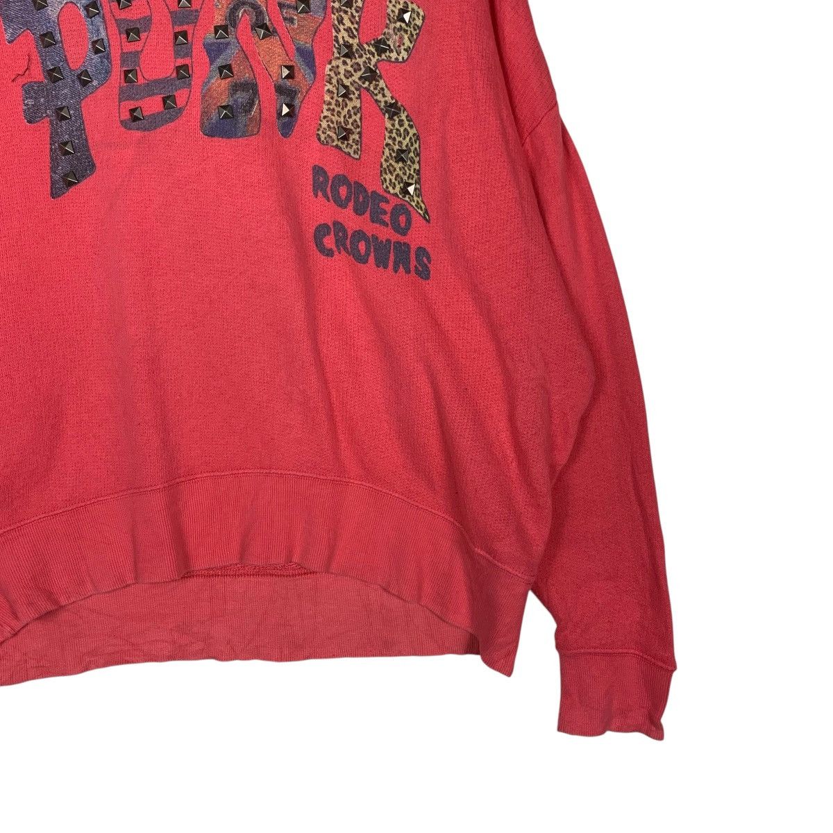 Japanese Brand PUNK Rodeo Crown Big Logo Pullover Hoodies #1432-C65 Size ONE SIZE - 4 Thumbnail