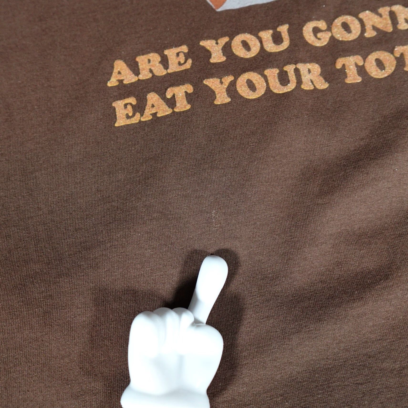 Vintage VINTAGE Napoleon Dynamite Are You Gonna Eat Your Tots T-Shirt Mens Large Brown Movie Comfort Fit Size US L / EU 52-54 / 3 - 2 Thumbnail
