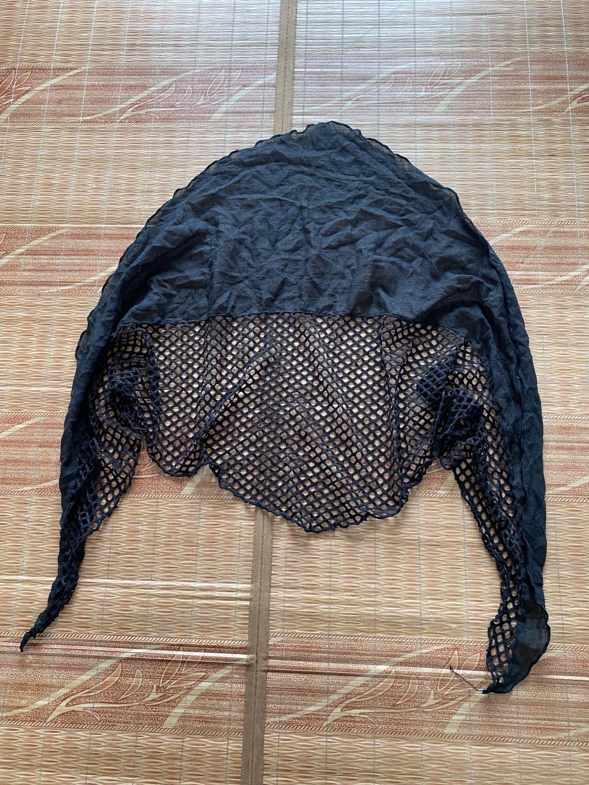 KMRii Japanese blackscarf hybrid knitted ifsixwasnine kmrii Size ONE SIZE - 4 Thumbnail