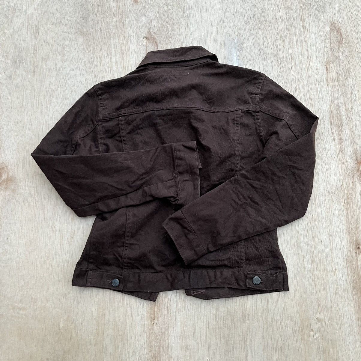 GOA GOA JAPANESE BRAND VINTAGE TRUCKER DENIM CROPED DARK BROWN Size M / US 6-8 / IT 42-44 - 6 Thumbnail