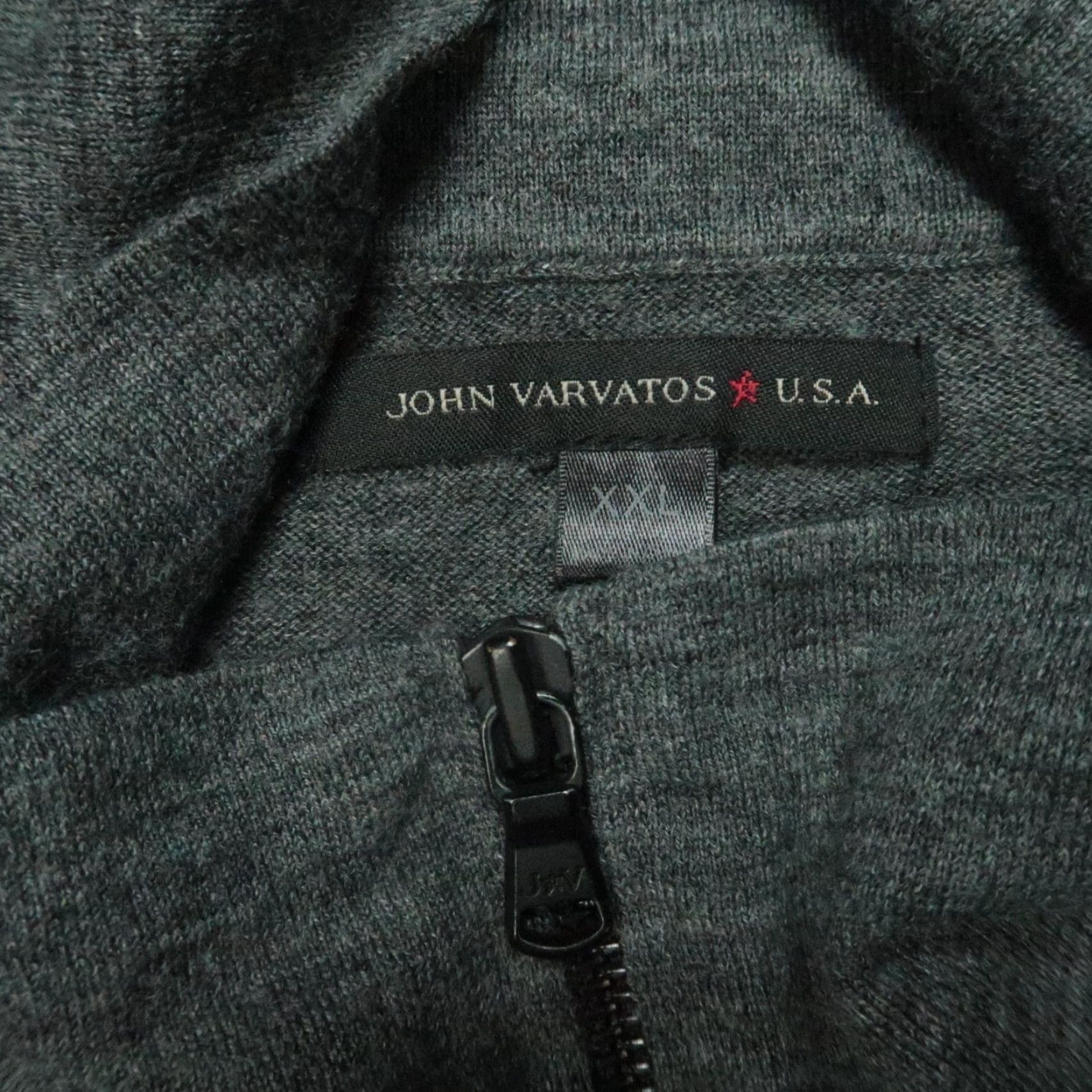 John Varvatos John Varvatos Sweater Mens XL Gray Full Zip Wool Blend Pockets Lightweight Size US XL / EU 56 / 4 - 3 Thumbnail