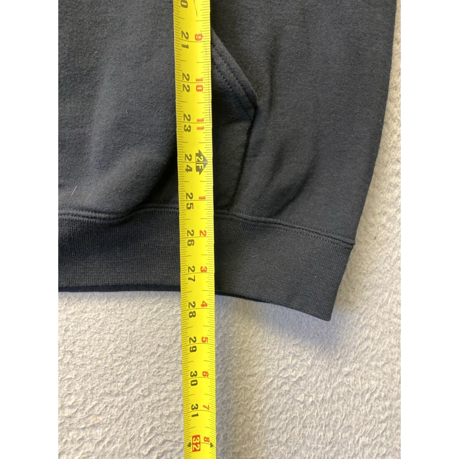 Jerzees JERZEES Hoodie Black L Mens University Logo Pullover Sweatshirt, All Seasons, Hooded, Pockets, Regular Fit Size US L / EU 52-54 / 3 - 6 Thumbnail