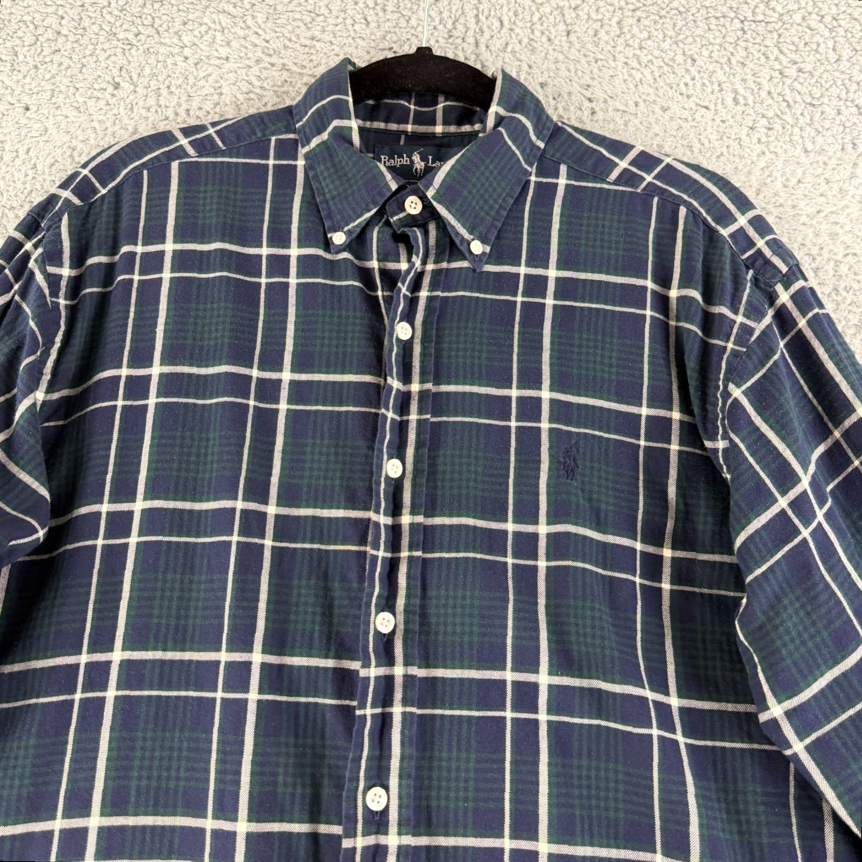 Ralph Lauren Ralph Lauren Button-Down Shirt Mens Small Blue Plaid Blaire Long Sleeve Shirt Size US S / EU 44-46 / 1 - 2 Thumbnail