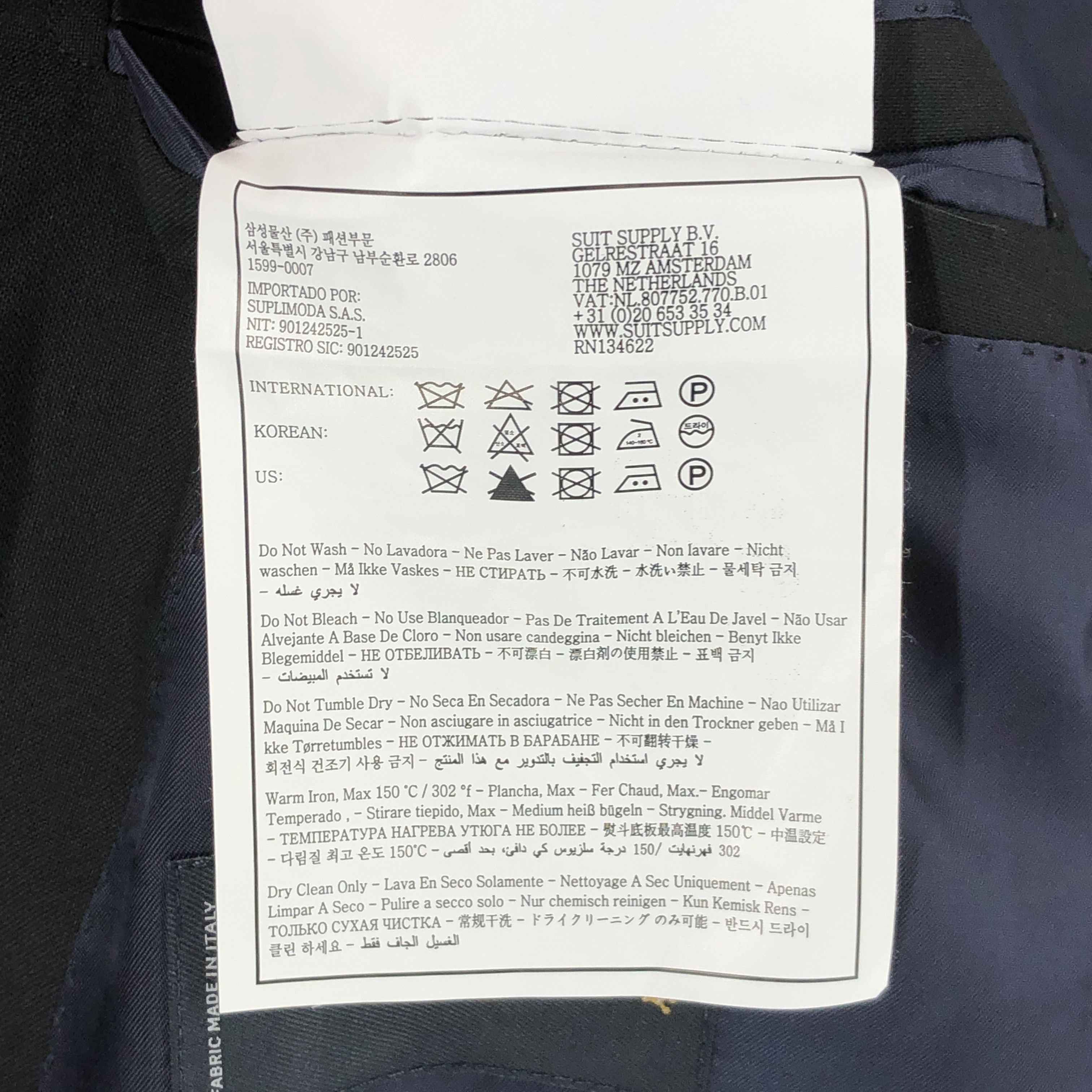 Suitsupply Napoli Single Breasted Wool Blazer Size EU:52; UK:42; US:42R Size 42R - 10 Thumbnail
