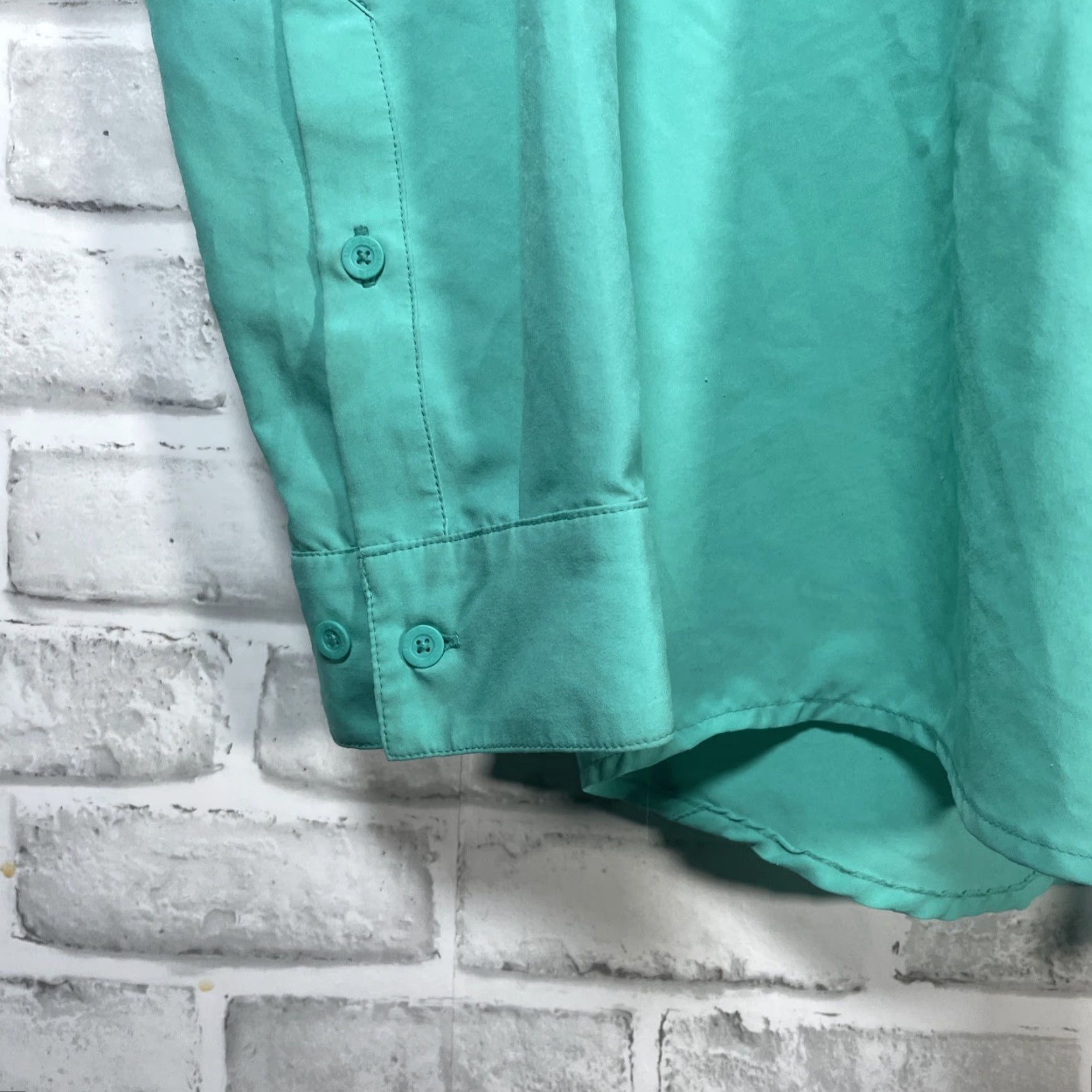 Under Armour Under Armour Polo Shirt Polo Mens Size L Athletic Long Sleeve Button Up Teal, Golf, Activewear Size US L / EU 52-54 / 3 - 4 Thumbnail