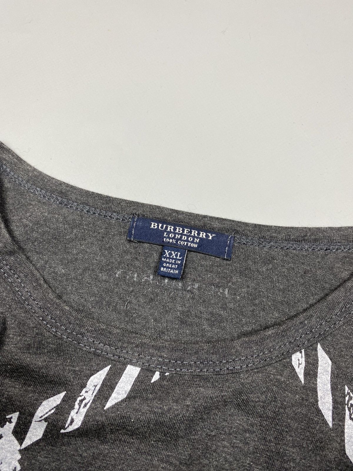 Burberry Burberry gray printed check longsleeve size XXL Size US XL / EU 56 / 4 - 4 Thumbnail