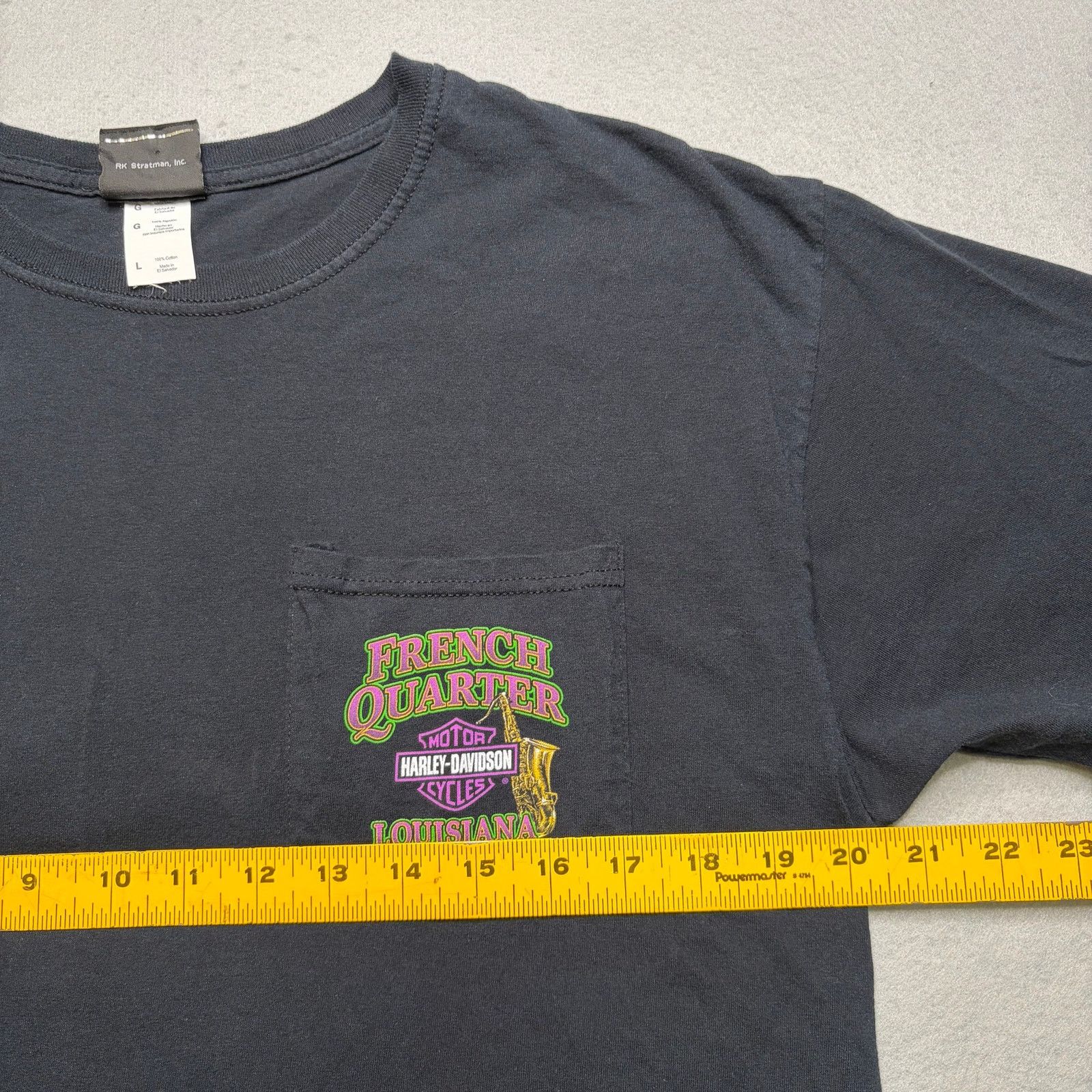 Harley Davidson Vintage Harley Davidson Bourbon Street T Shirt Top Men SZ L Size US L / EU 52-54 / 3 - 7 Thumbnail