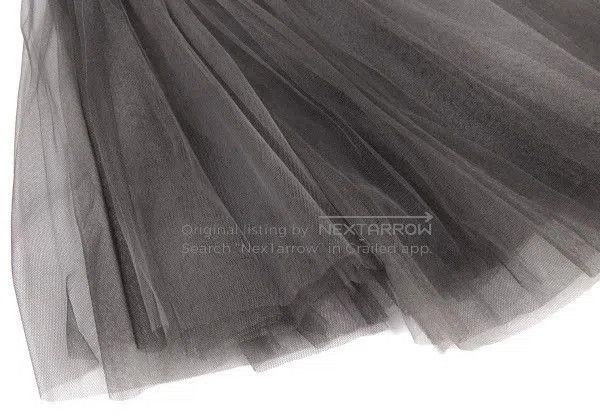 Comme des Garcons COMME des GARCONS Gray Tulle Skirt. Size 24" / US 00 / IT 34 - 7 Thumbnail