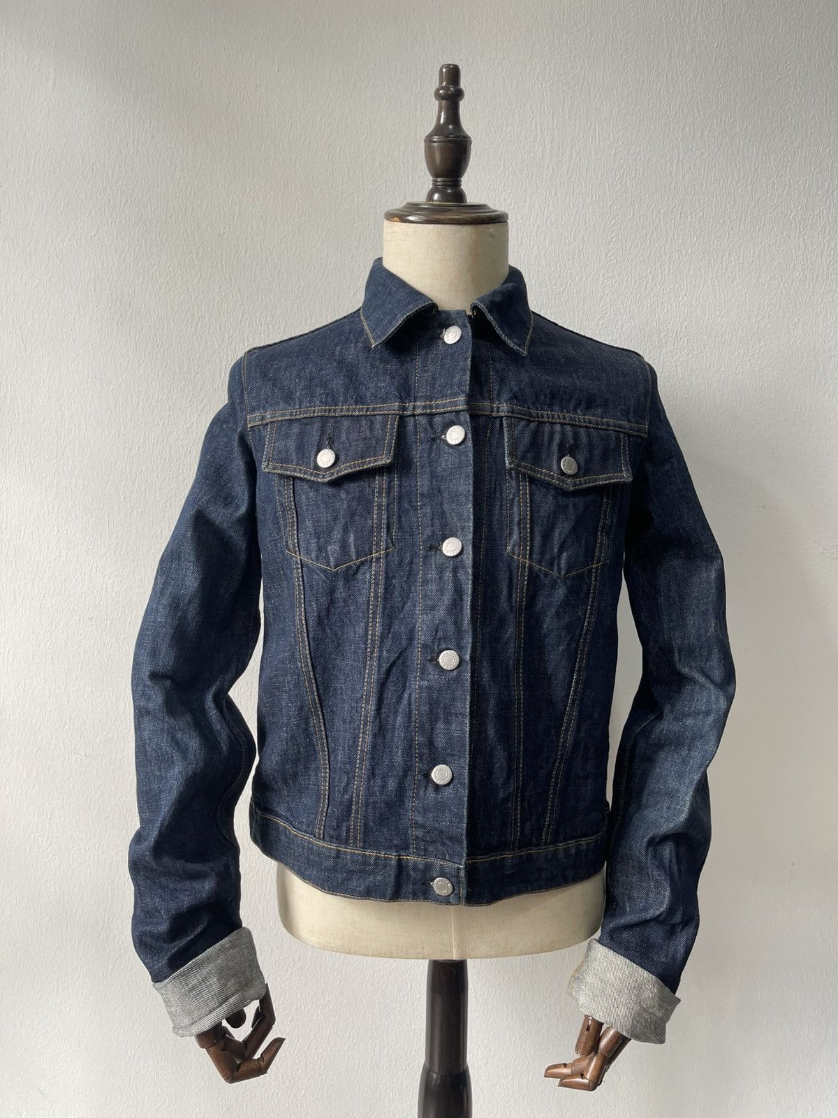 Helmut Lang 2000 Helmut Lang Elongated Denim Jacket c1 Size US S / EU 44-46 / 1 - 4 Thumbnail