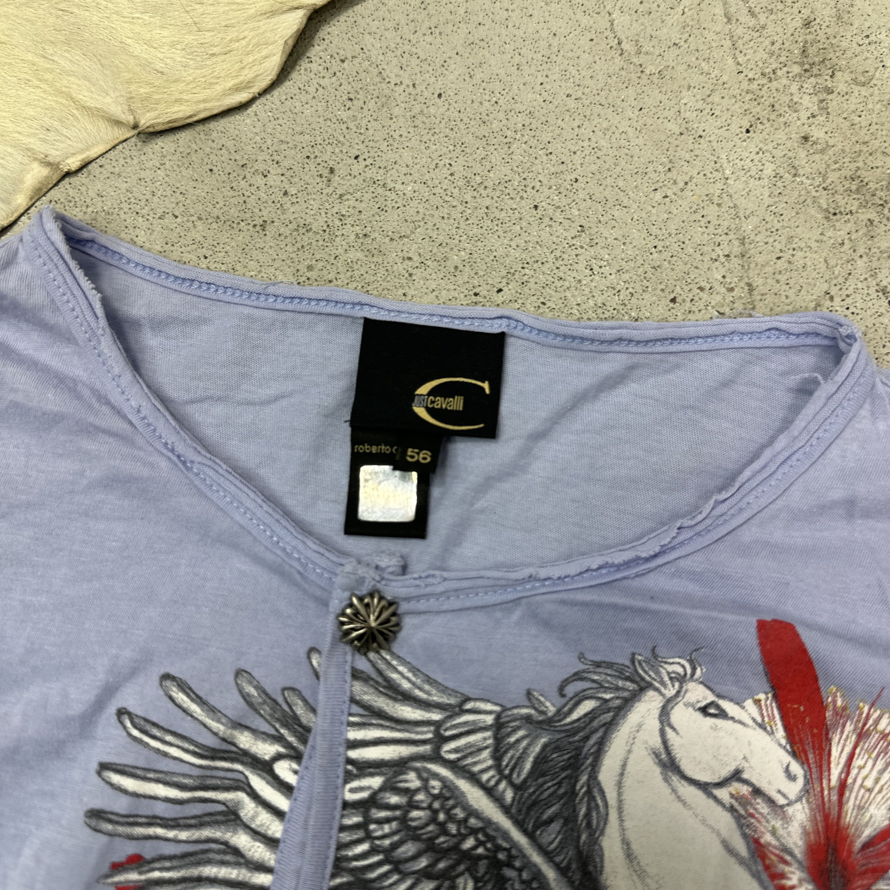 Roberto Cavalli Vintage Roberto Cavalli Cropped Unicorn Top Y2K Size M / US 6-8 / IT 42-44 - 4 Thumbnail