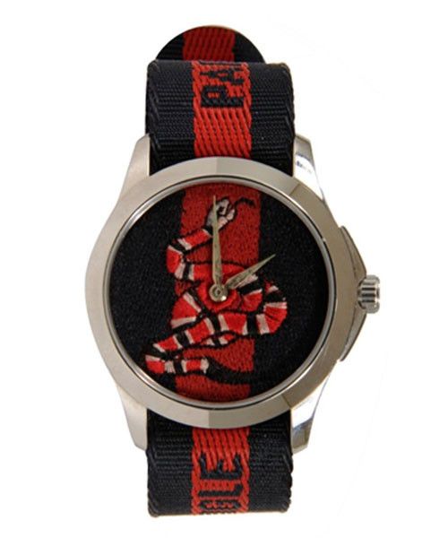 Gucci Watch Le marché des merveilles Snake Red Blue Size ONE SIZE - 1 Thumbnail