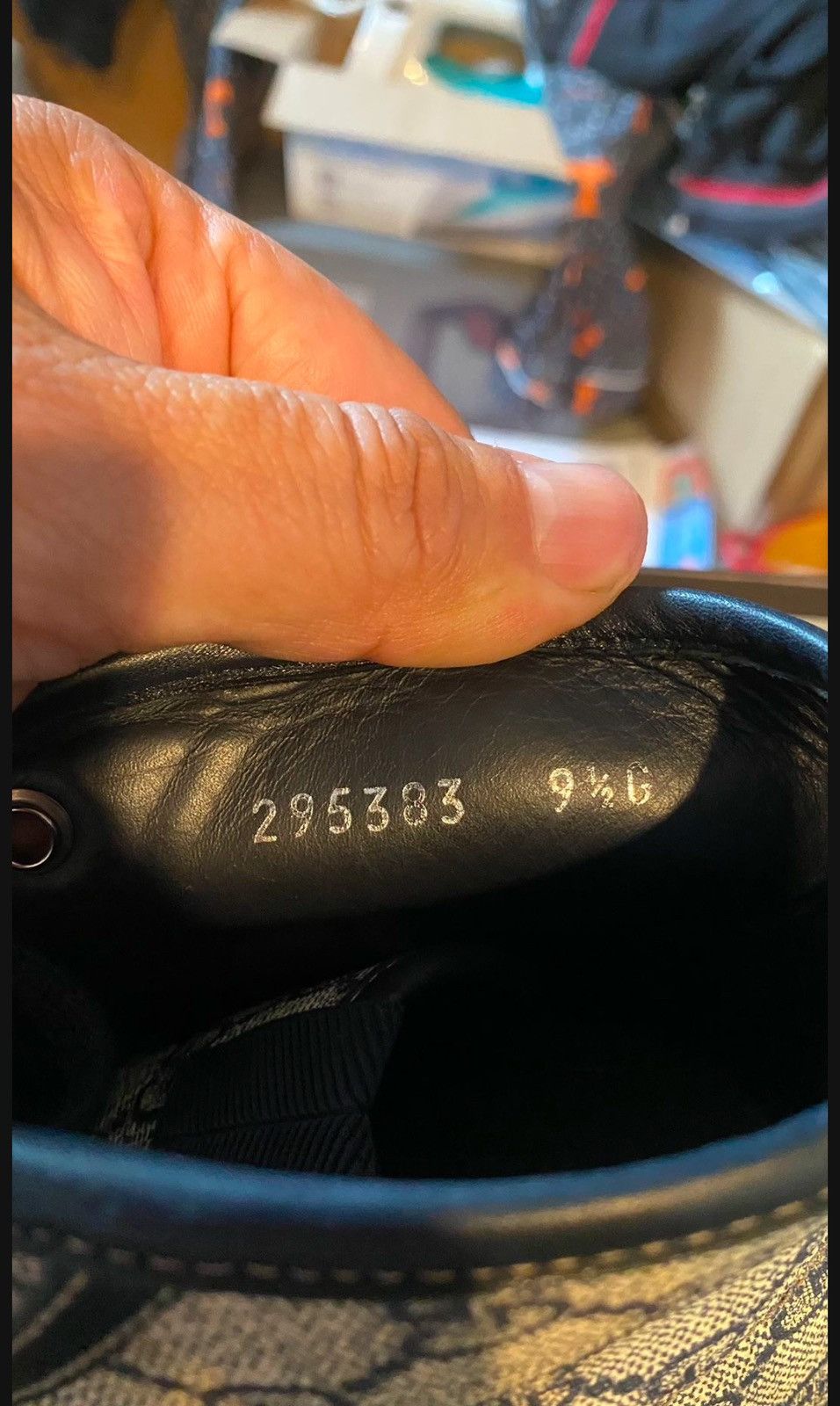 Gucci Gucci GG High-Top Canvas/Leather Shoes Size US 9.5 / EU 42-43 - 8 Thumbnail