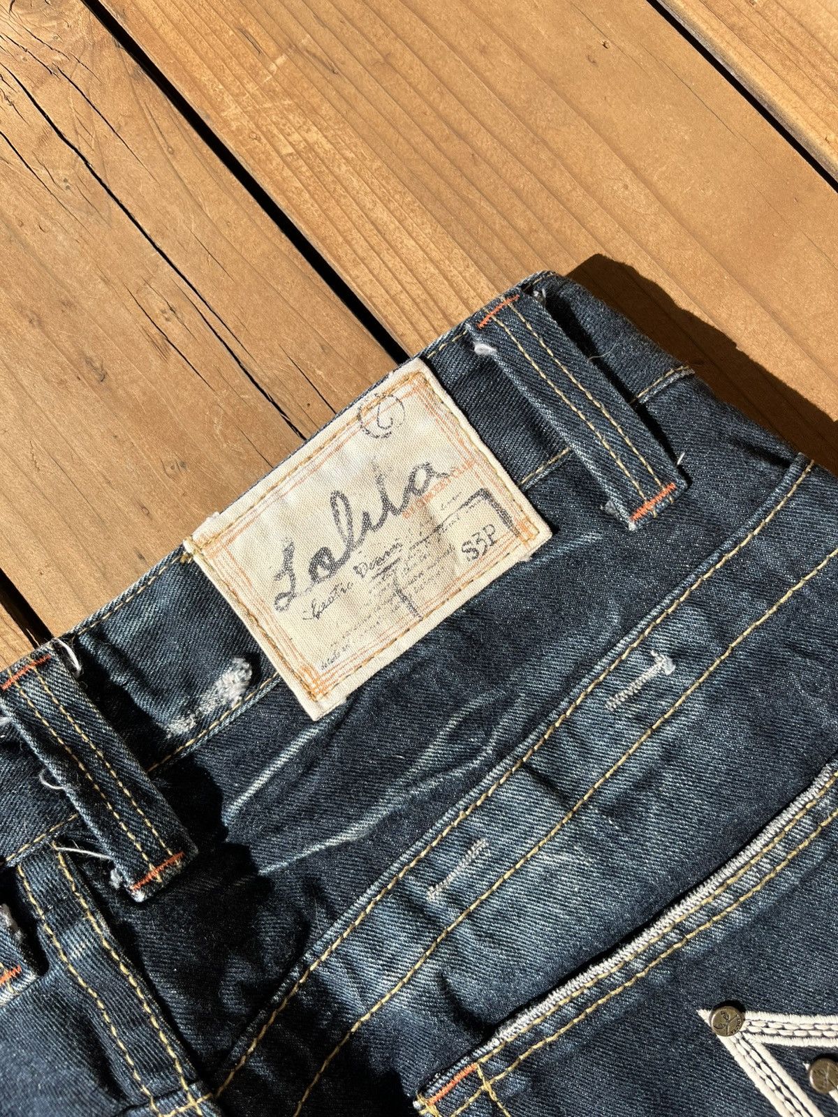 Japanese Brand × Vintage Vintage Distressed Lolita Star Denim Size US 34 / EU 50 - 6 Thumbnail