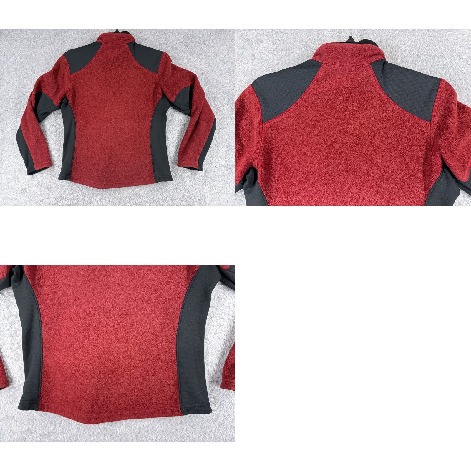 Vintage REI Jacket Women Medium Red Black Full Zip Polyester Fleece Mock Neck Casual Travel Workwear Size M / US 6-8 / IT 42-44 - 9 Thumbnail