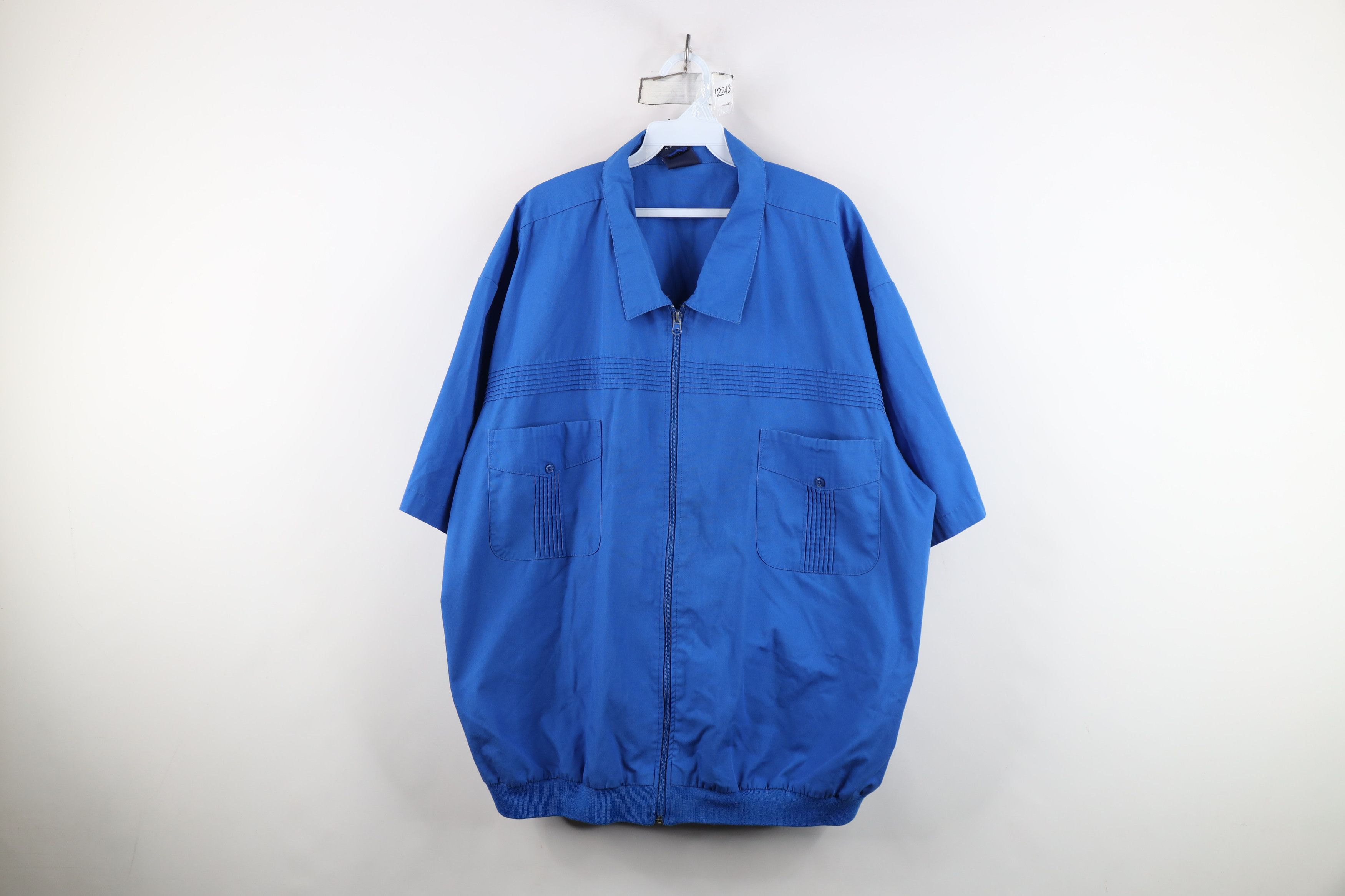 Vintage 90s Streetwear Short Sleeve Full Zip Shirt Jacket
