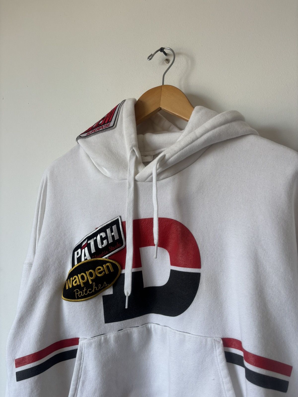 Doublet doublet Chaos Patches Hoodie White Size Small FW18 Size US S / EU 44-46 / 1 - 2 Thumbnail