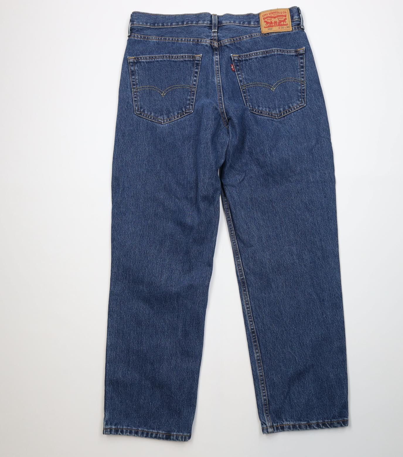 Levi's Vintage Y2K Levis 550 Relaxed Fit Denim Jeans Blue Cotton Size US 36 / EU 52 - 9 Thumbnail