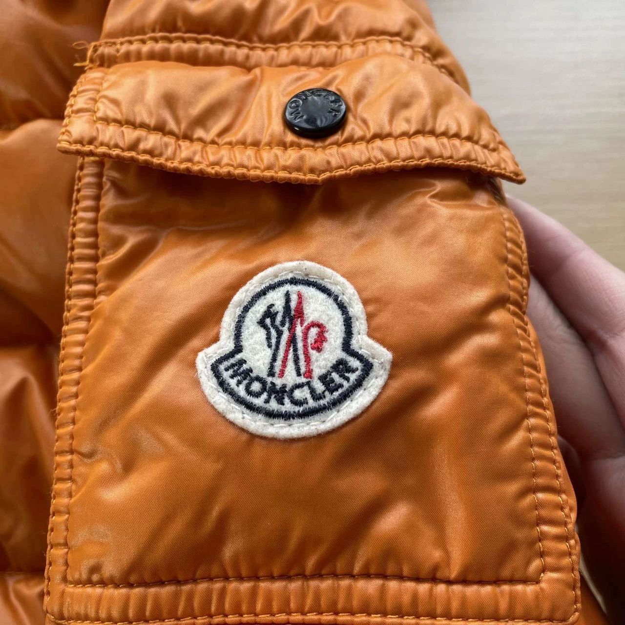 Moncler Moncler Bady hooded down jacket women's orange size 1 Size XS / US 0-2 / IT 36-38 - 3 Thumbnail