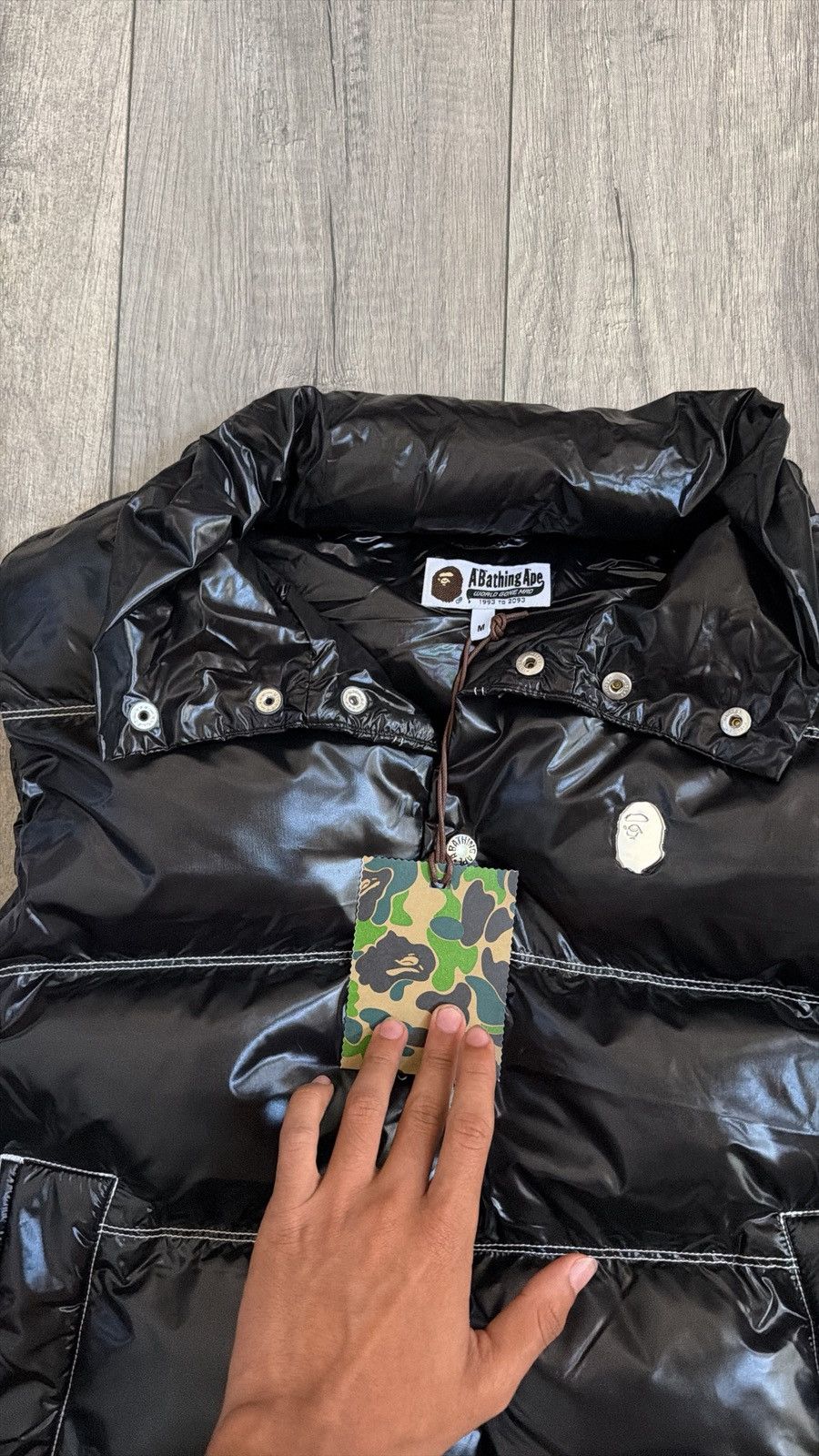 Bape bape vest debossed nylon down Size US M / EU 48-50 / 2 - 3 Thumbnail