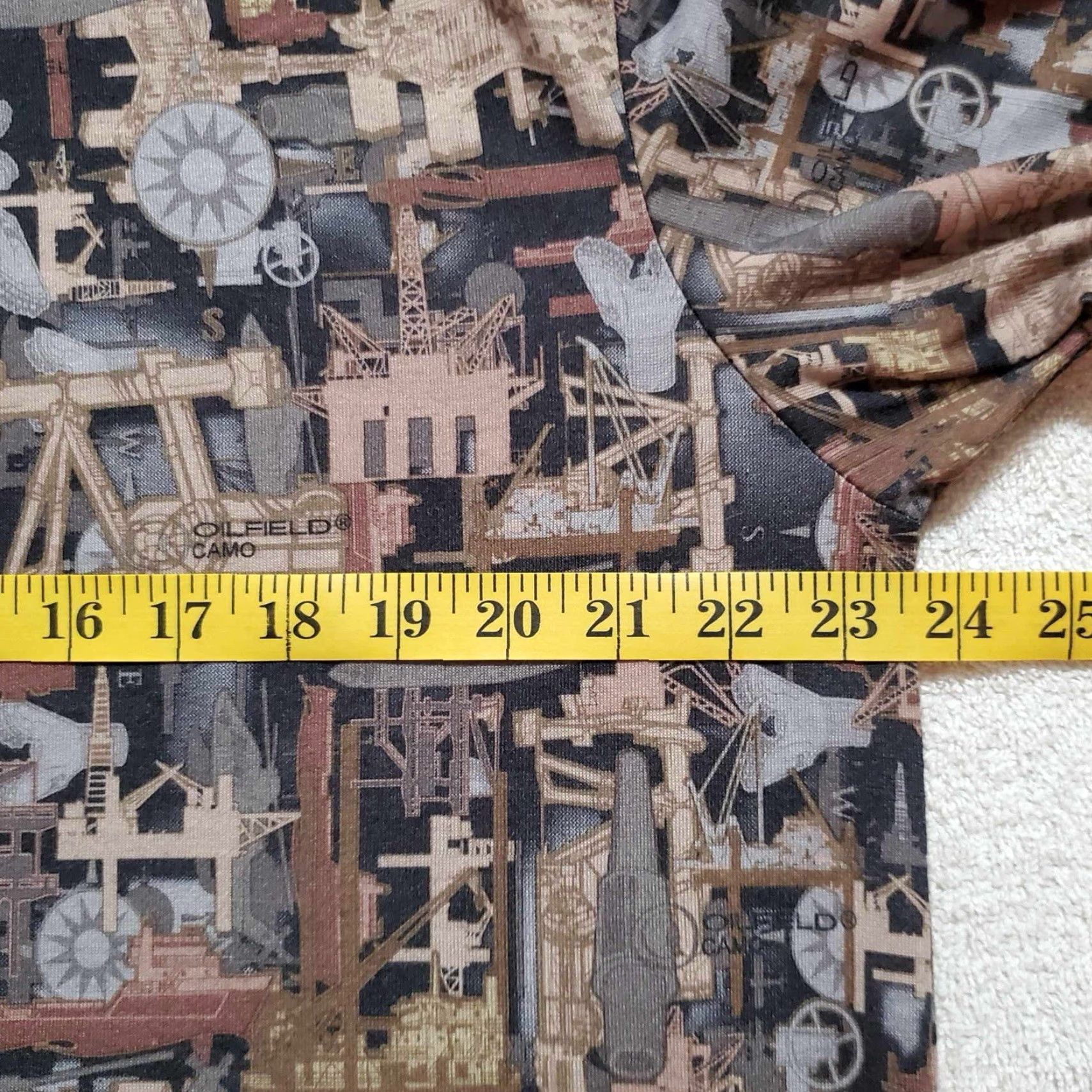 AMO VINTAGE Oilfield Camo T Shirt Camouflage Mens XL Workwear Size US XL / EU 56 / 4 - 2 Thumbnail