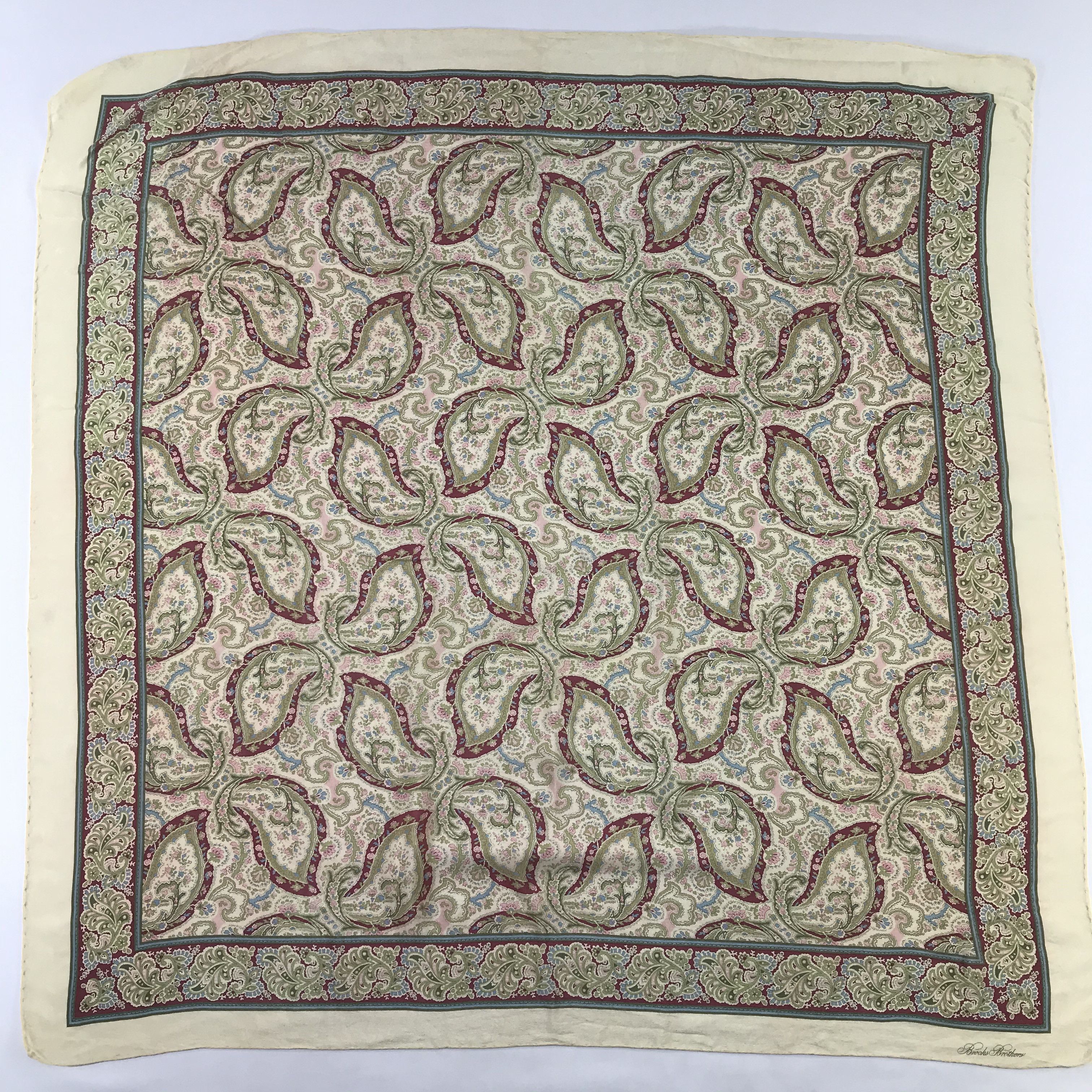 Brooks Brothers Vintage Brooks Brothers Silk Scarf Size ONE SIZE - 2 Thumbnail