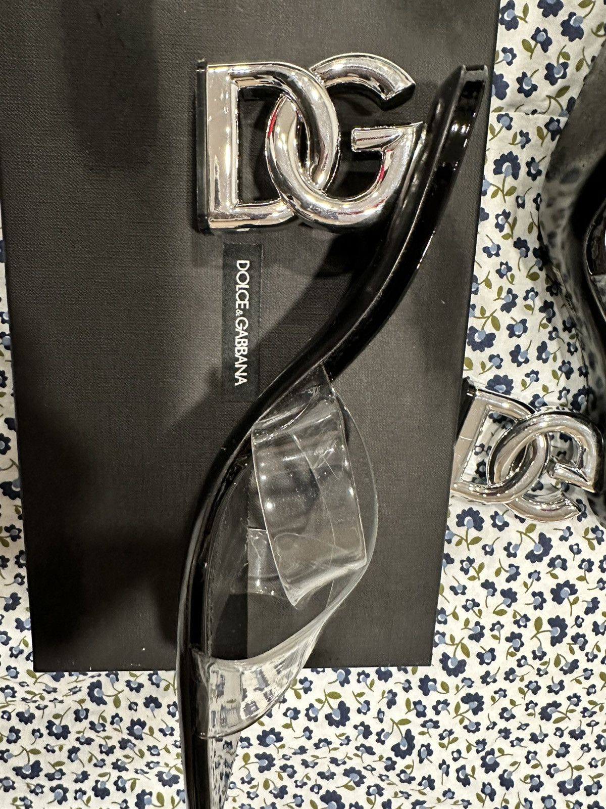 Dolce & Gabbana Dolce and Gabbana Black Clear Sandals EURO Size 39.5 US 9.5 Size US 9.5 / IT 39.5 - 6 Thumbnail