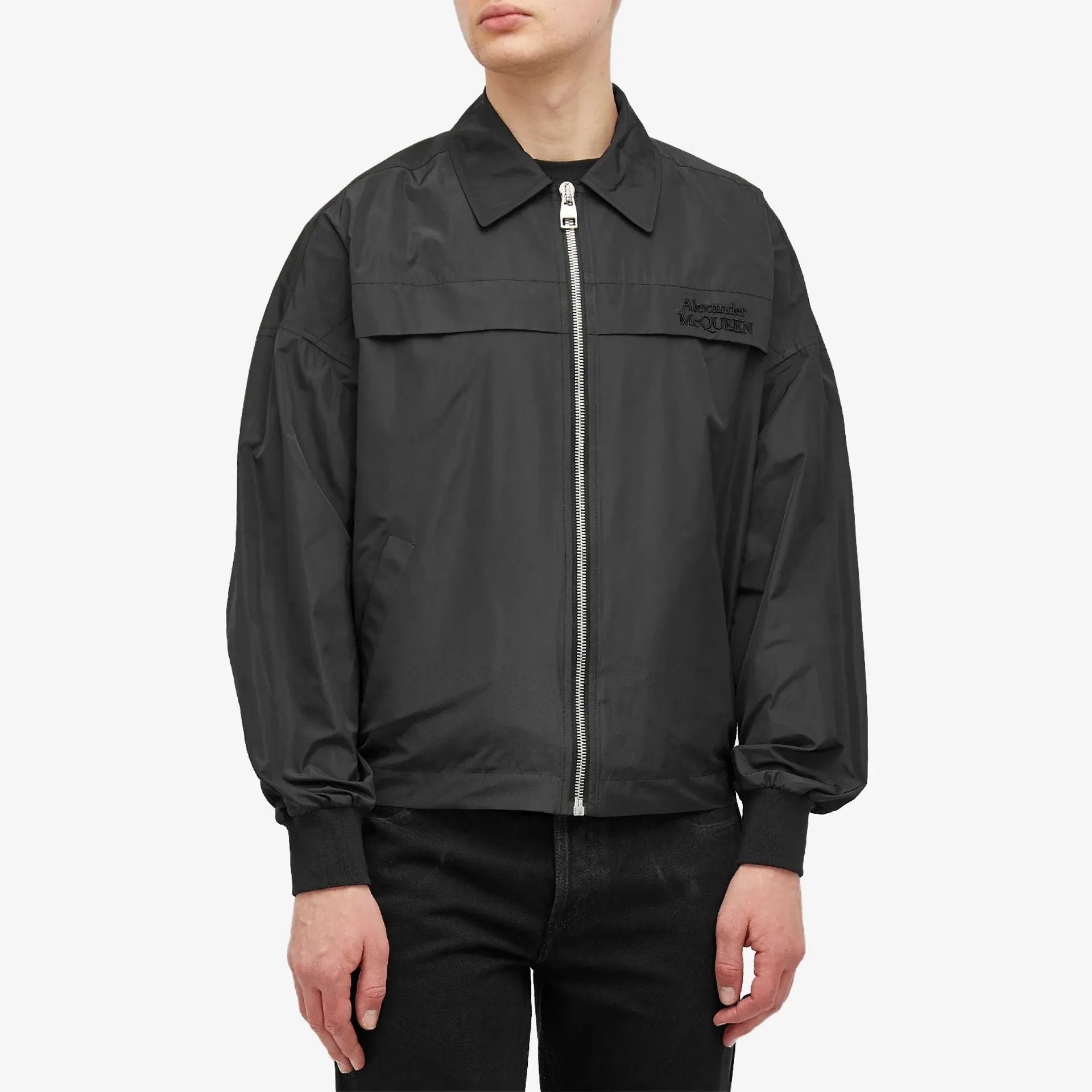 Alexander McQueen o1srvl11e0226 Couture Logo Bomber Jacket In Black Size US L / EU 52-54 / 3 - 2 Thumbnail