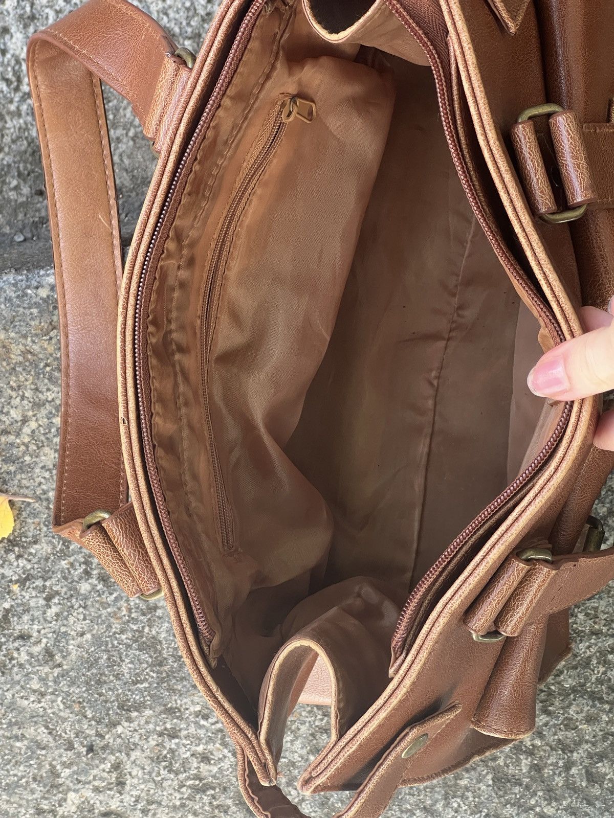 Vintage Vintage Paris archive brown retro casual handbag boho Size ONE SIZE - 7 Thumbnail