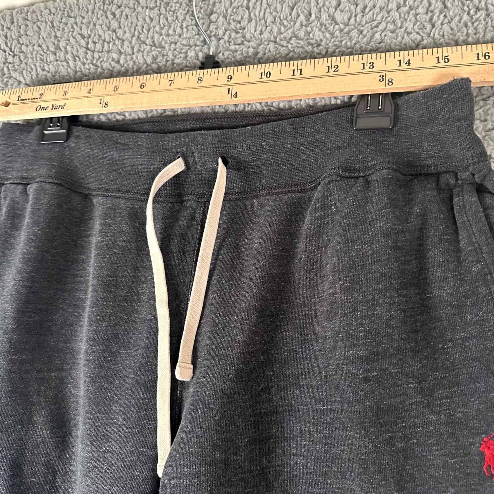 Polo Ralph Lauren Polo Ralph Lauren Sweatpants Mens M Dark Gray Heather Pony Logo Drawstring Size US M / EU 48-50 / 2 - 4 Thumbnail