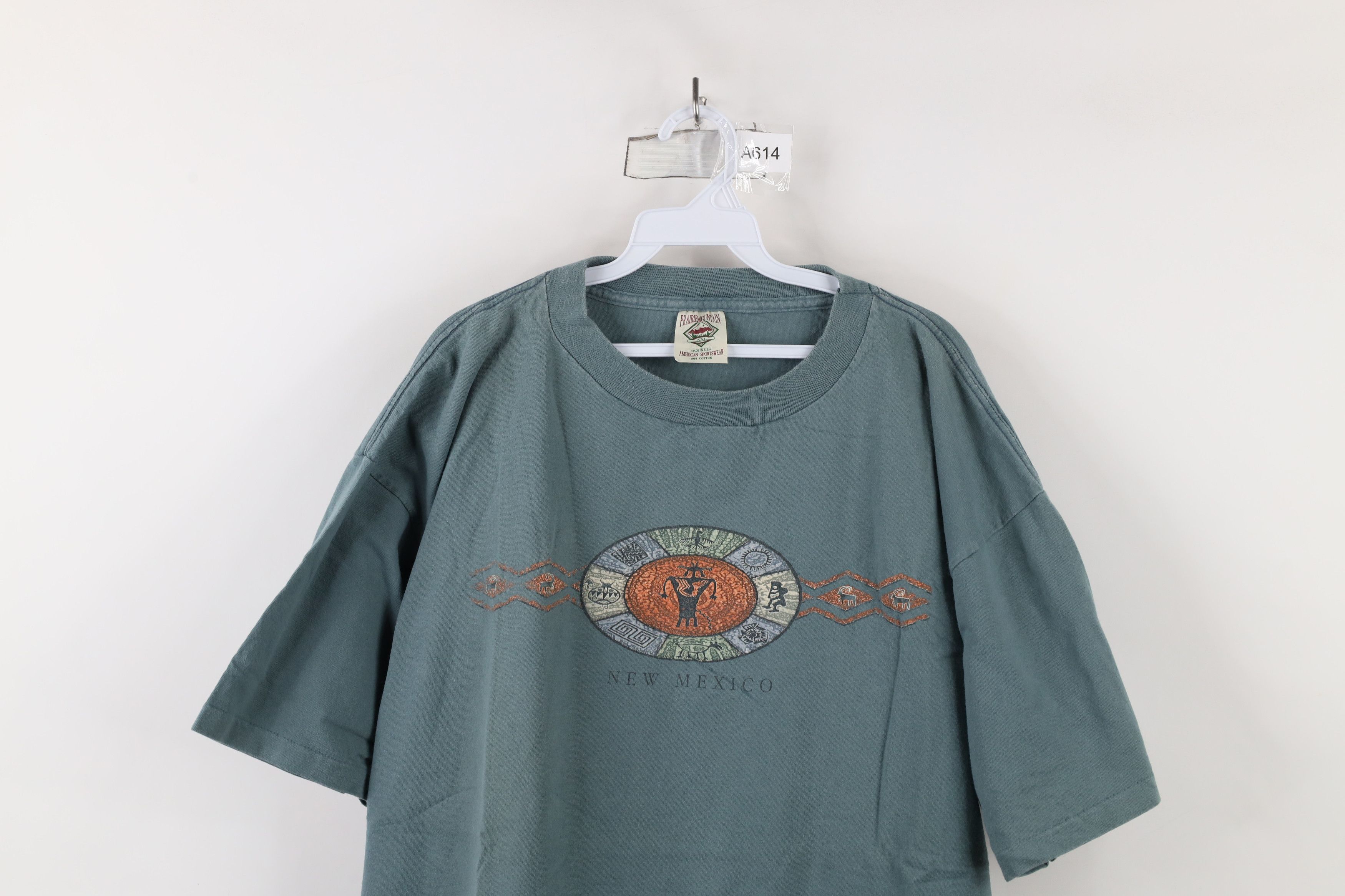 Vintage Vintage 90s Streetwear New Mexico Kokopelli Cave Art T-Shirt Size US XXL / EU 58 / 5 - 2 Thumbnail