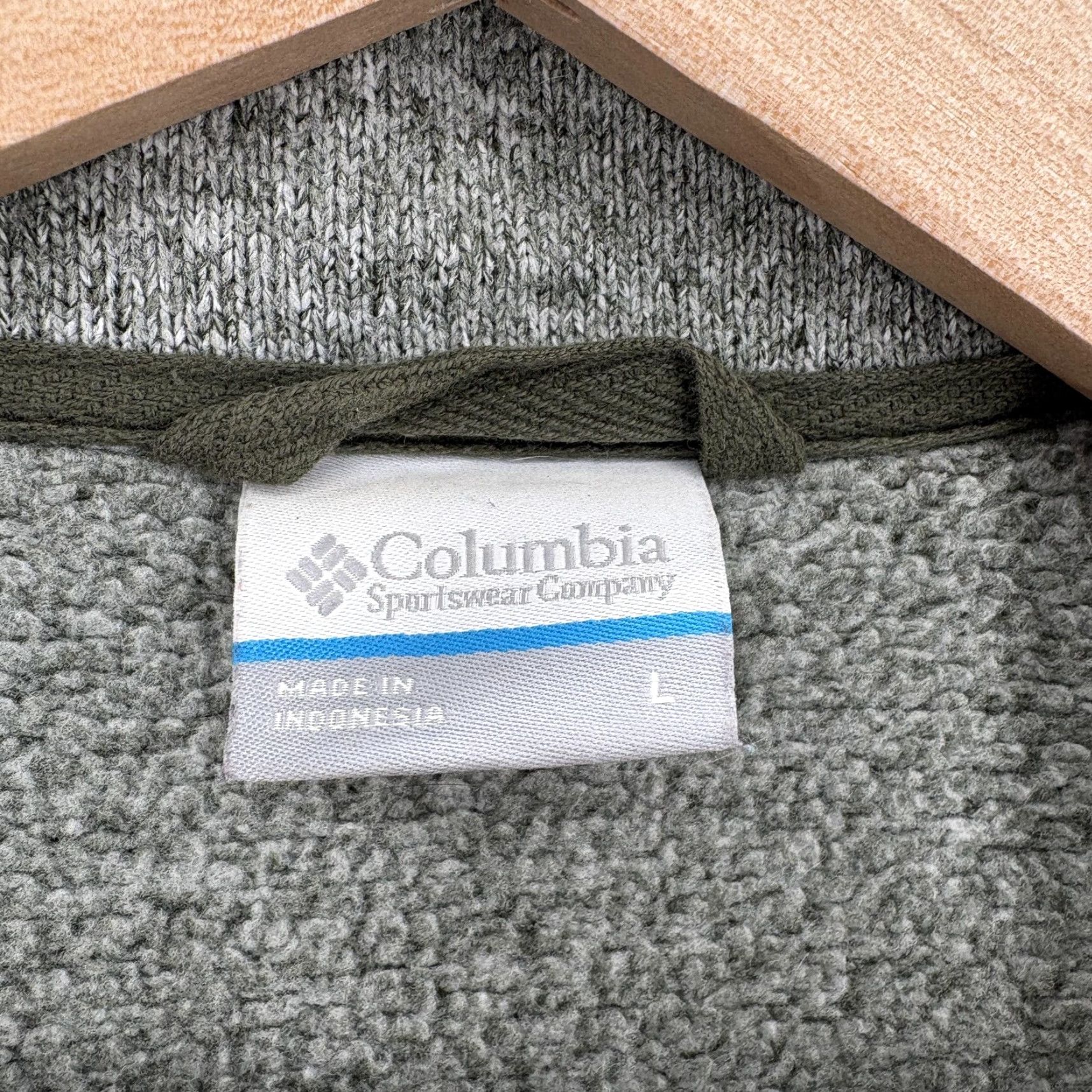 Vintage Columbia Jacket Mens Large Gray Green Fleece Full Zip Utility Hiking Outdoors Size US L / EU 52-54 / 3 - 4 Thumbnail