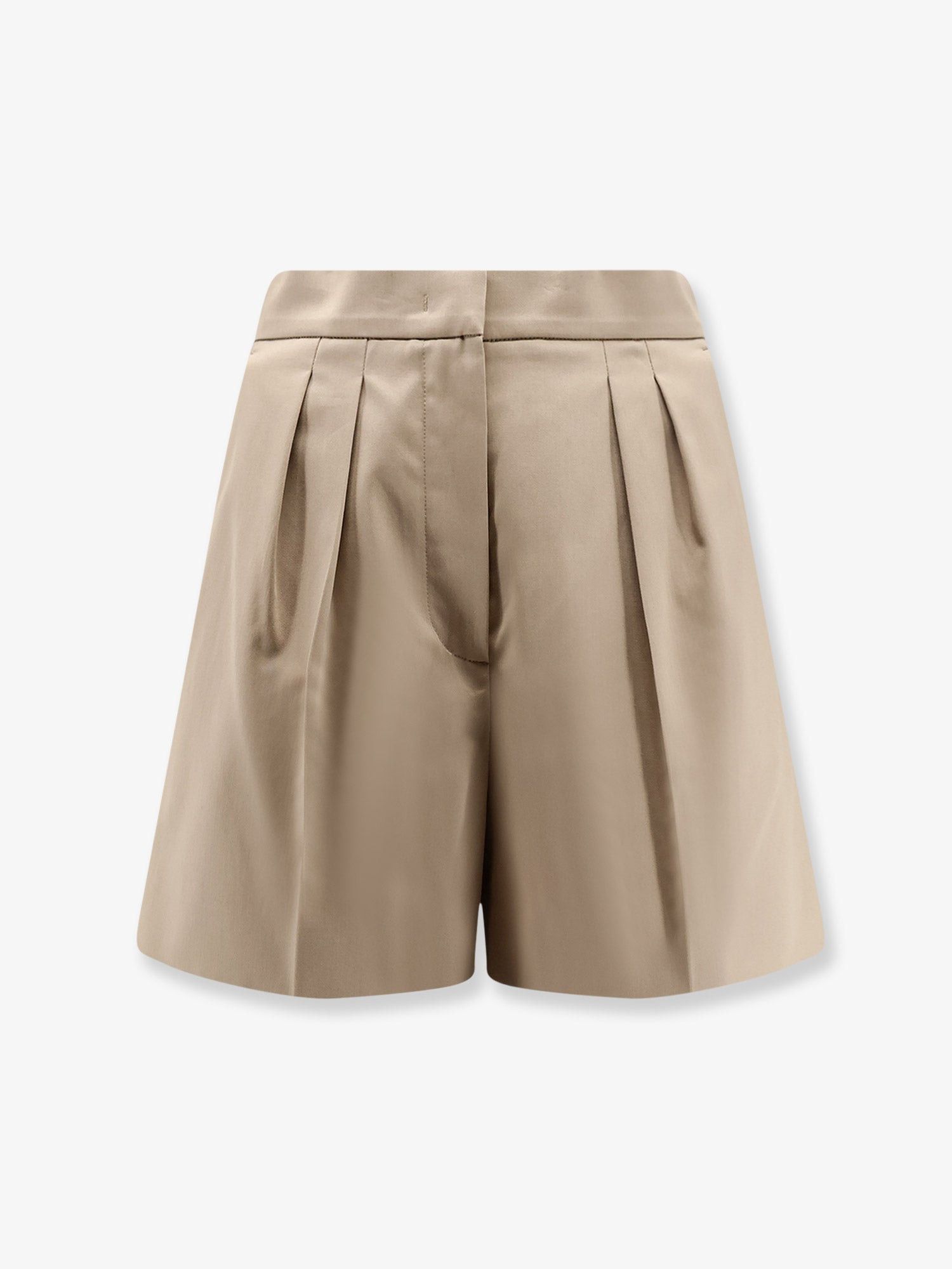 Max Mara Tabacco Stretch Cotton Shorts Size 27" / US 4 / IT 40 - 1 Thumbnail